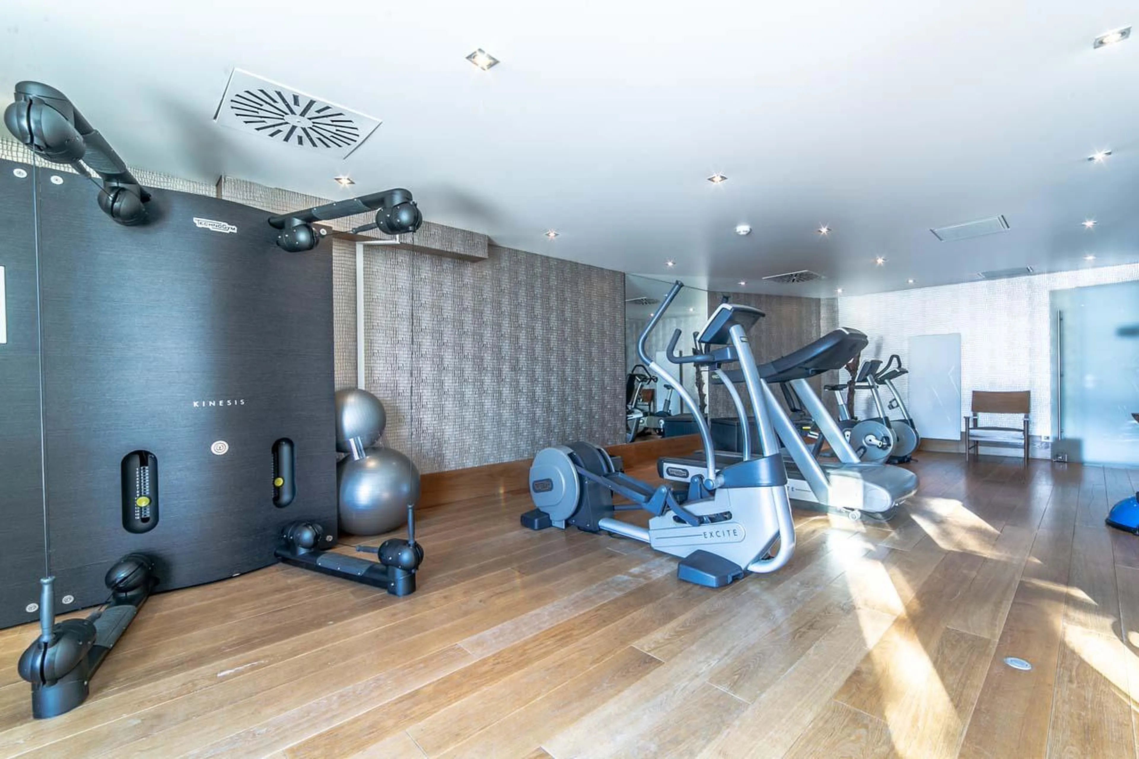 Modern gym area at Apartment Bel Air in Courchevel 1850