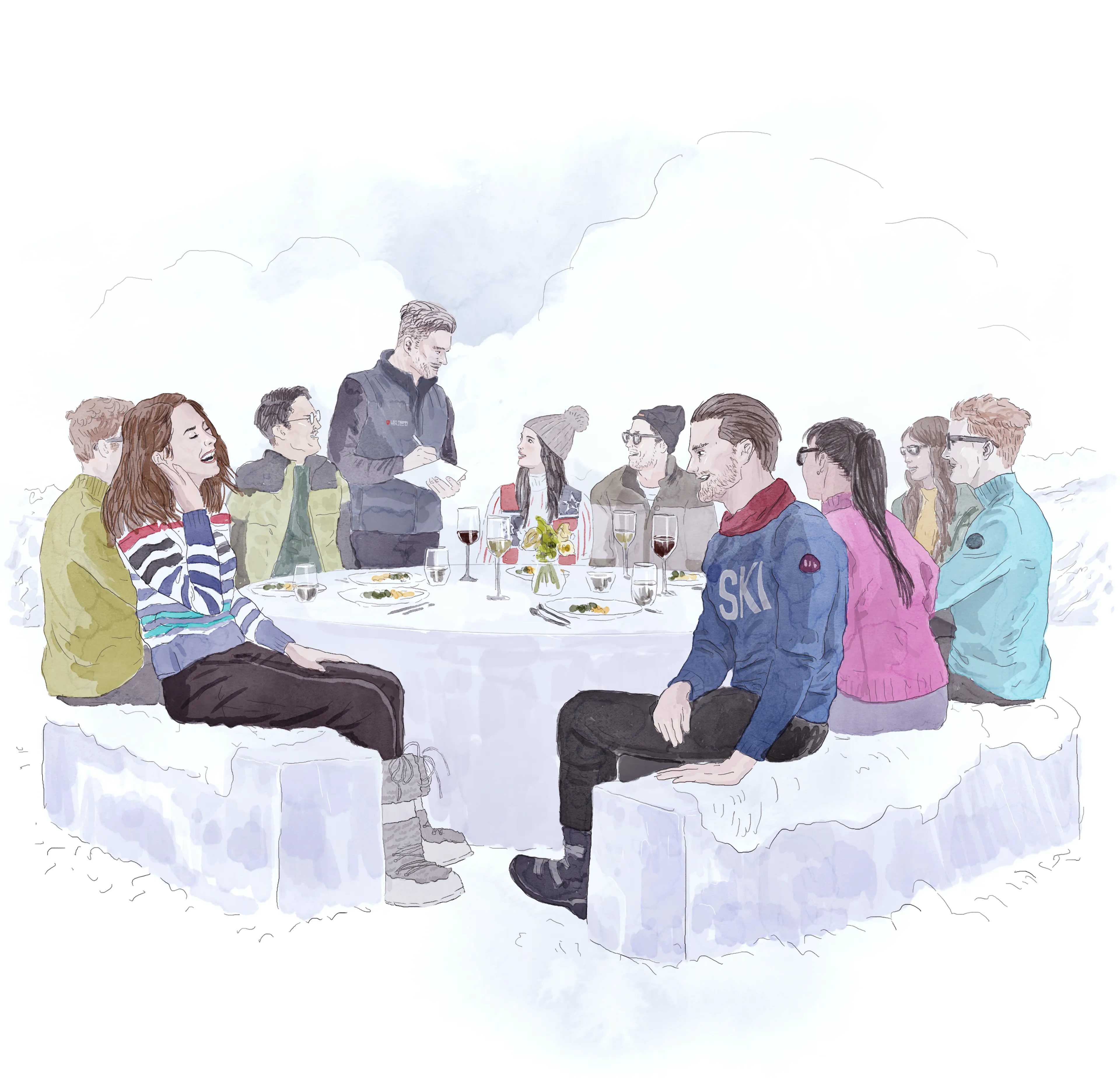 Memories Leo Trippi Snow Table