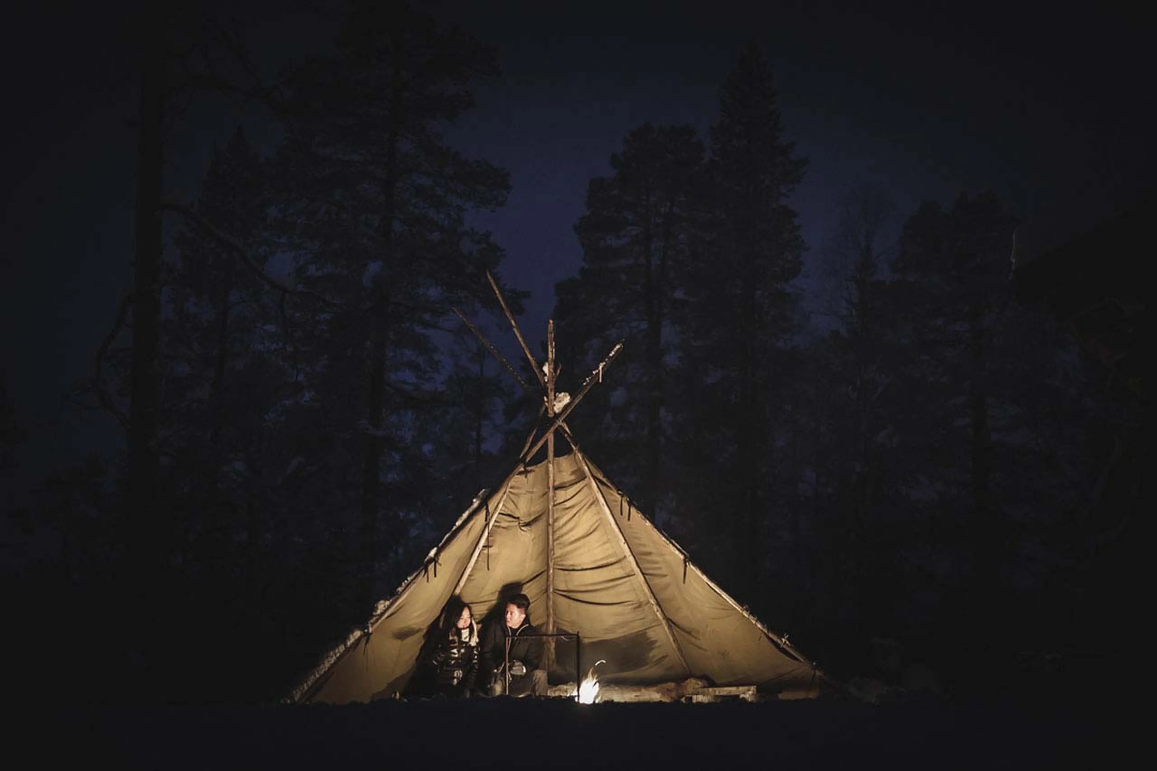 Camping at Javri Lodge in Finland