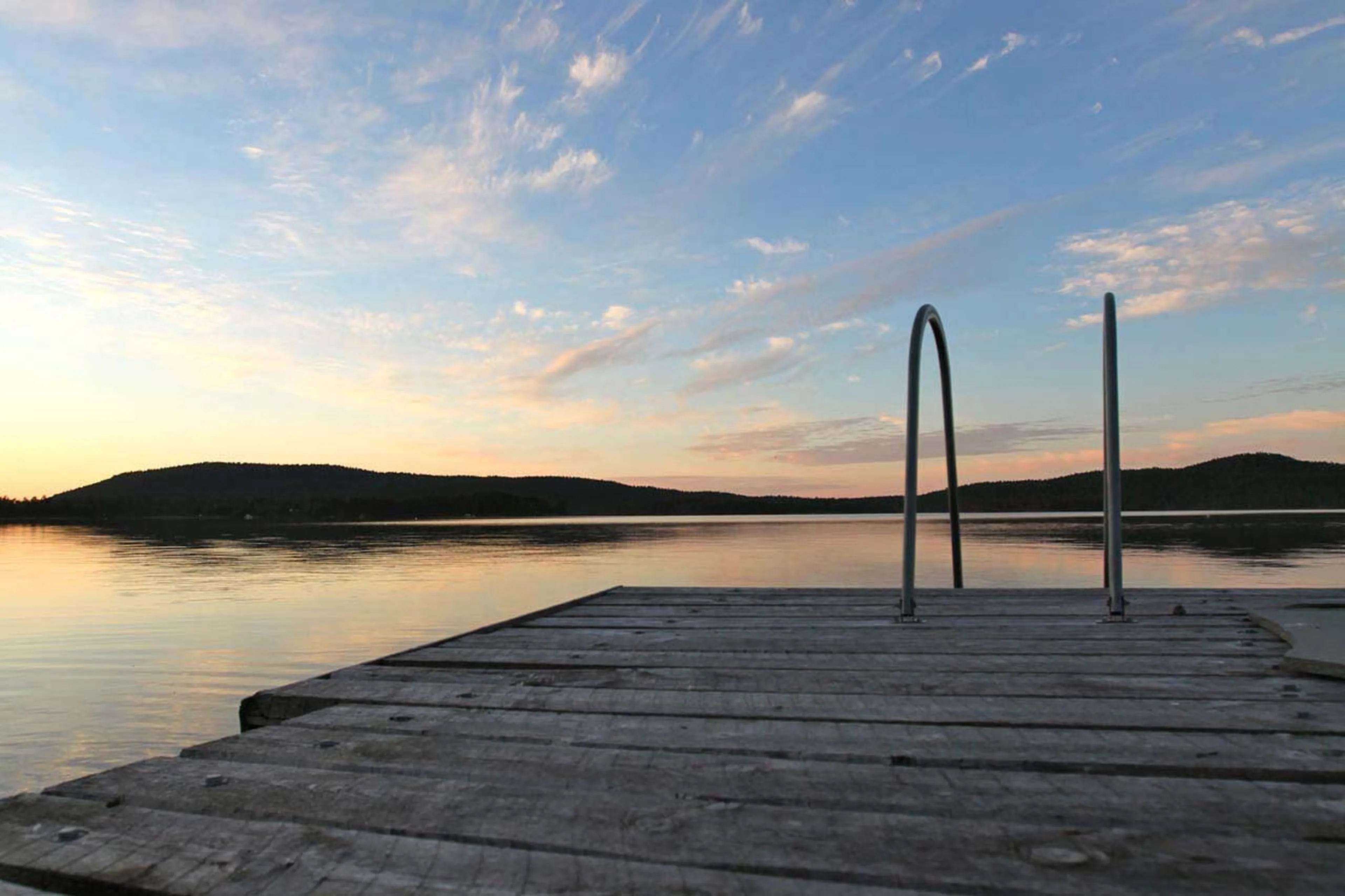 Outdoor swimming at Javri Lodge in Finland