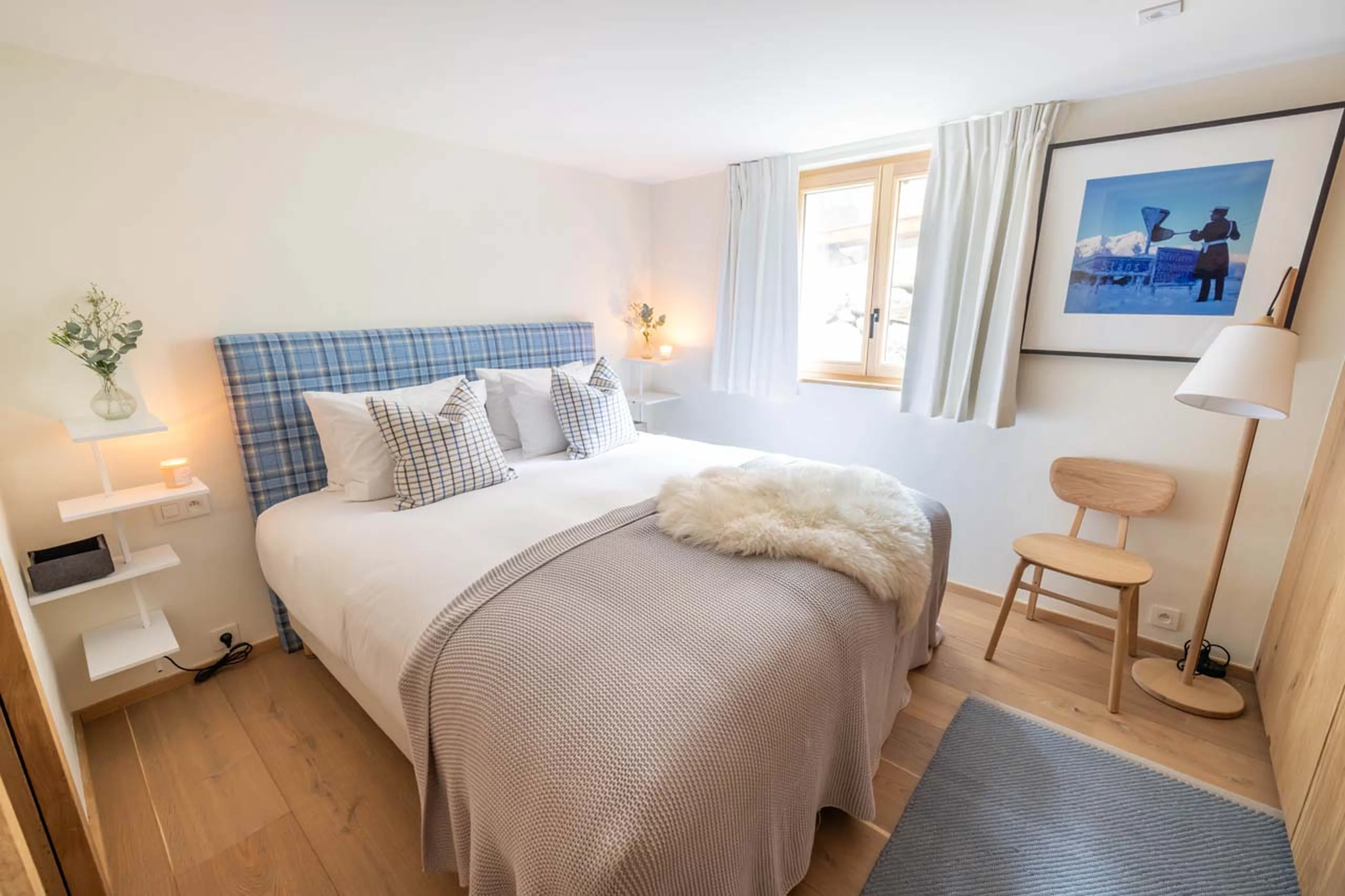 Double bedroom in La Bergerie, Chamonix