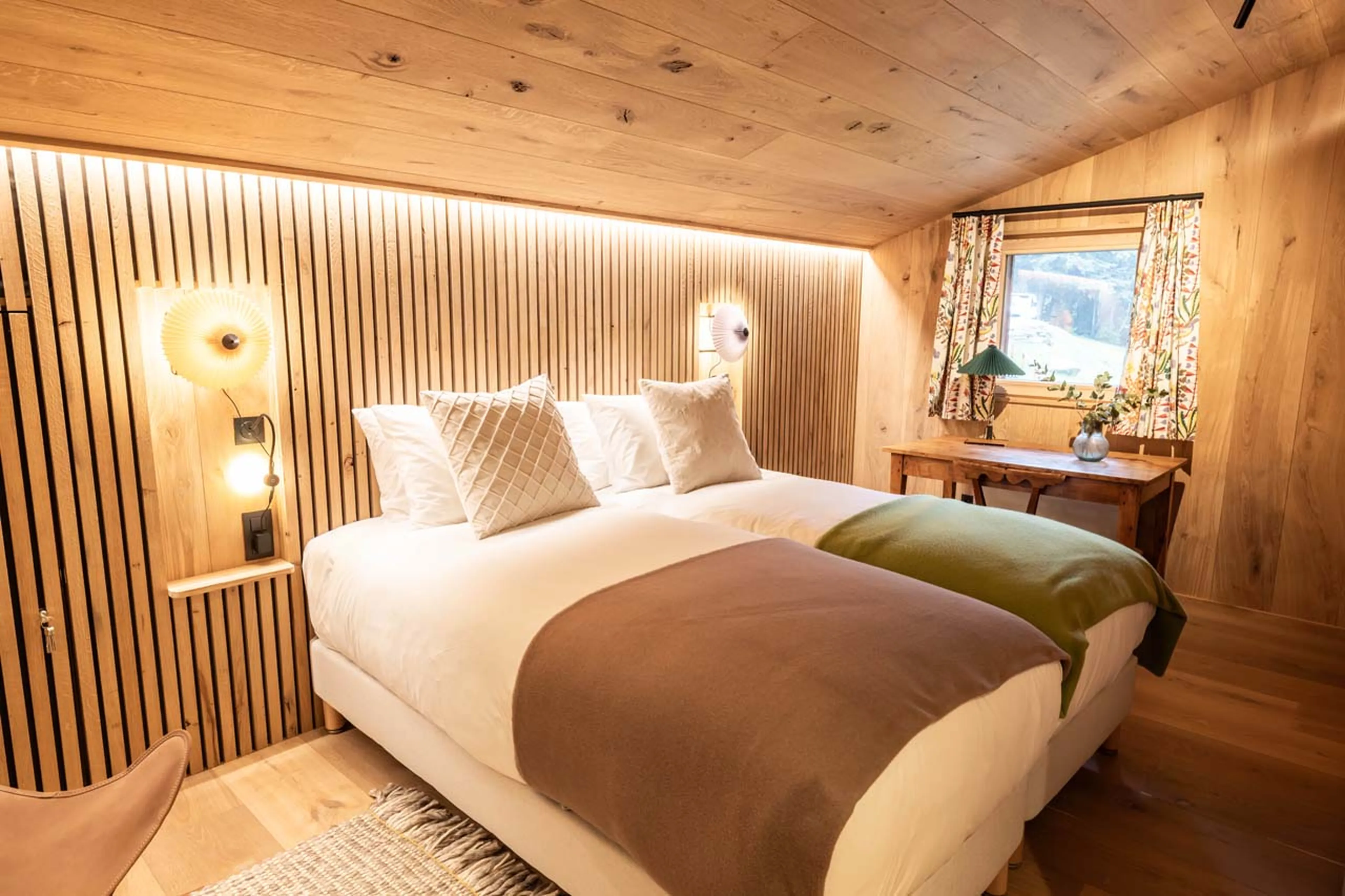 Double bedroom in La Bergerie, Chamonix