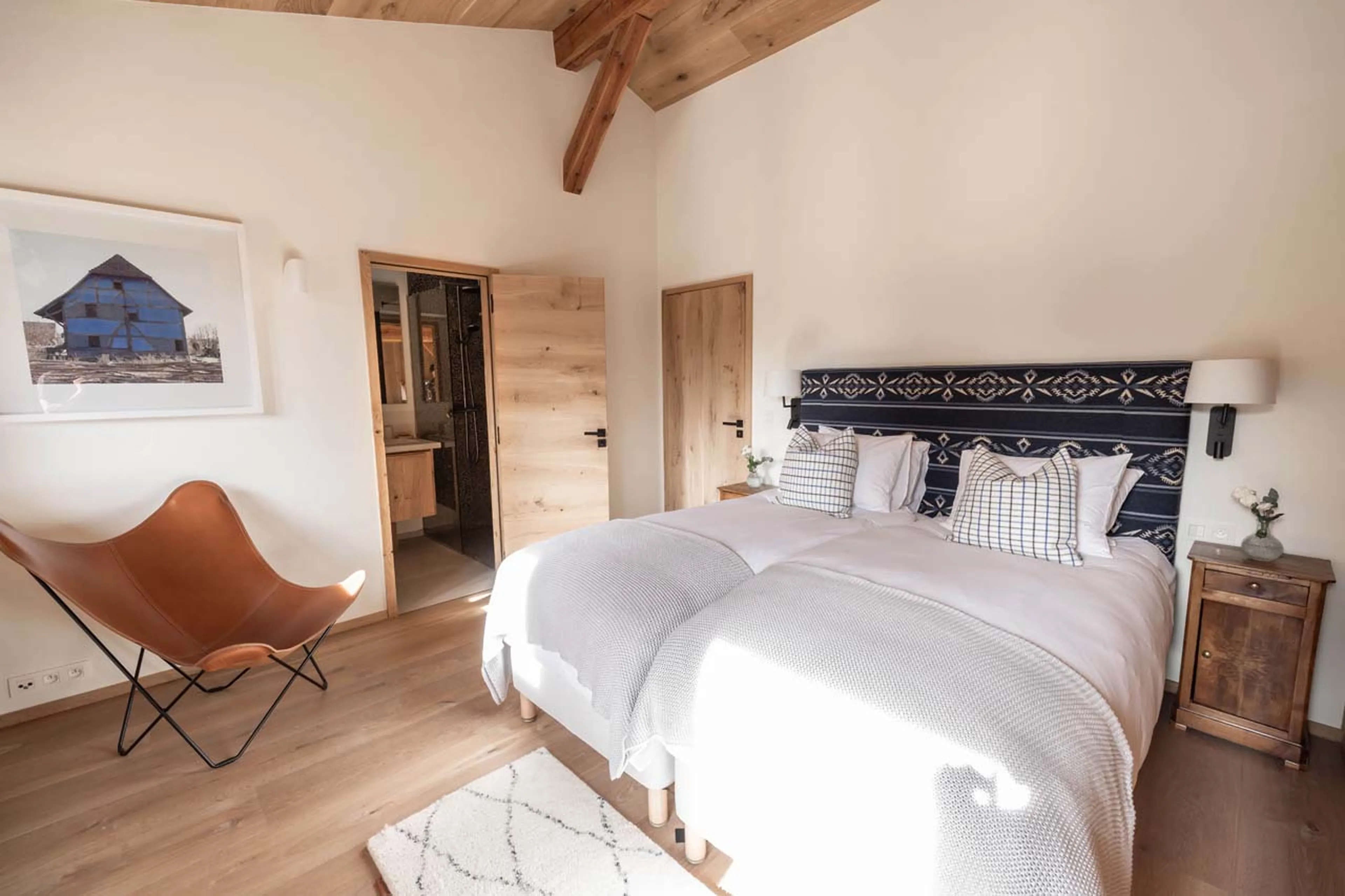 Double bedroom in La Bergerie, Chamonix