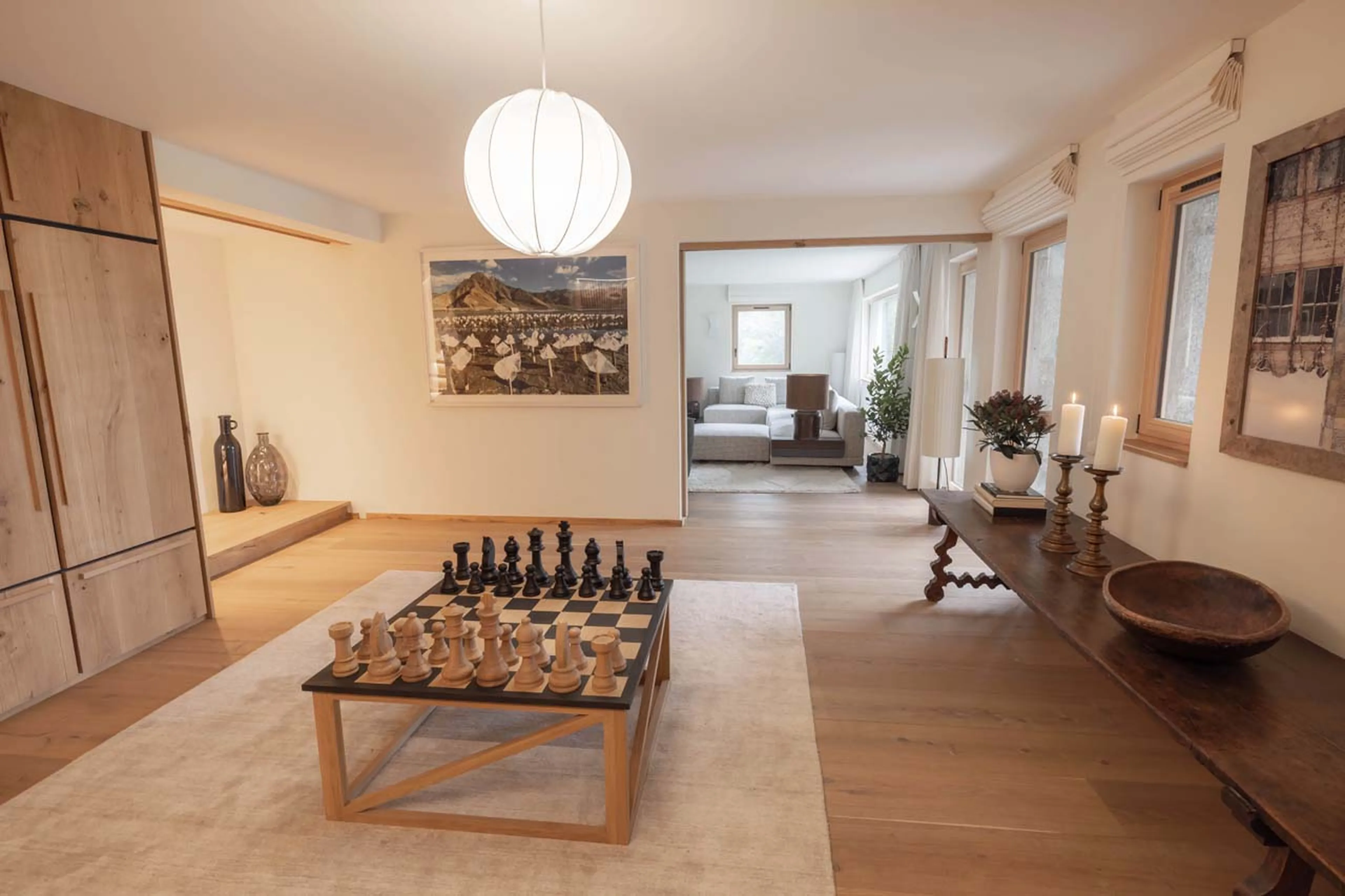 Entrance hall in La Bergerie, Chamonix