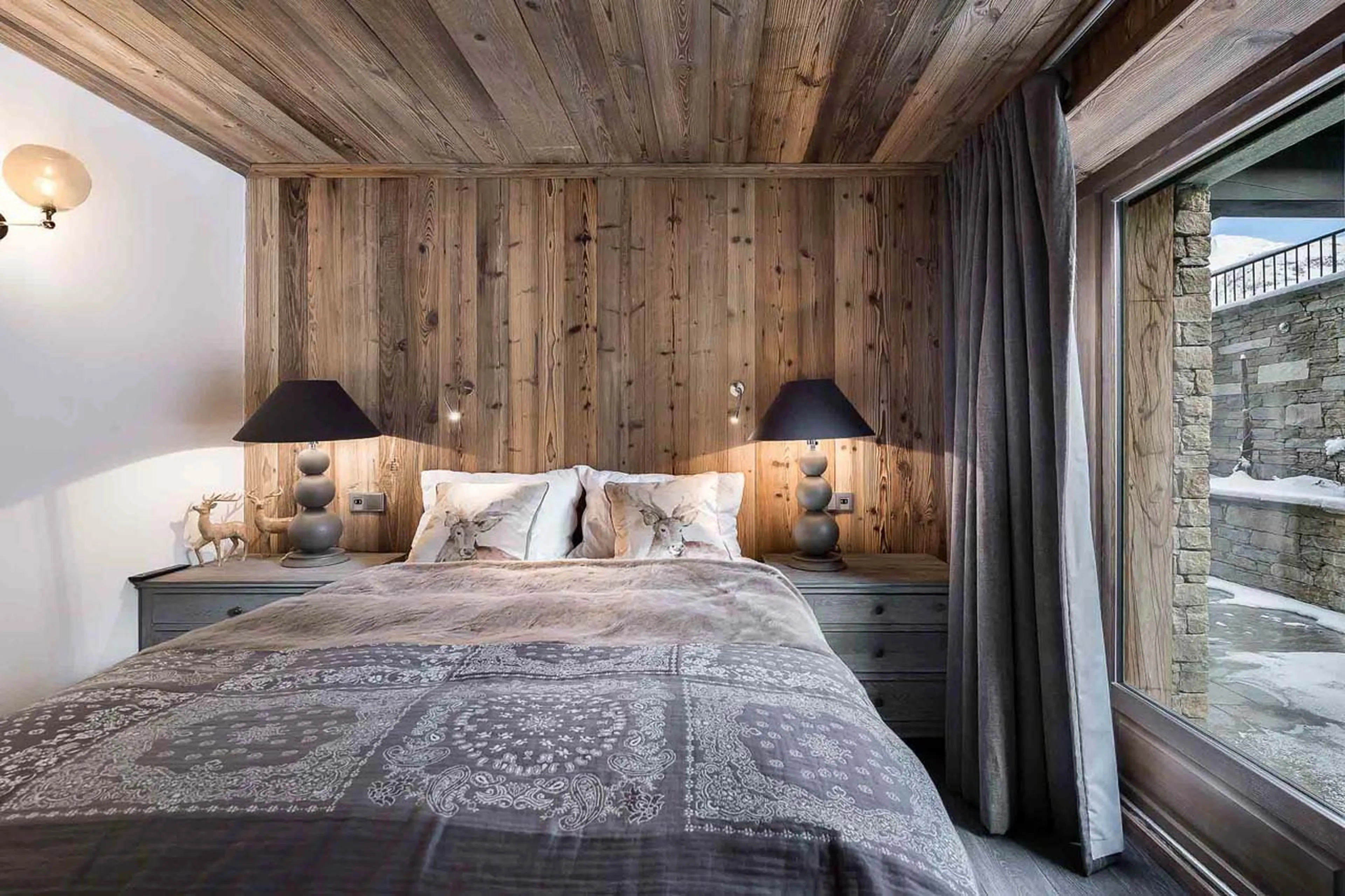 Bedroom three at La Canadienne 2 in Val d'Isere