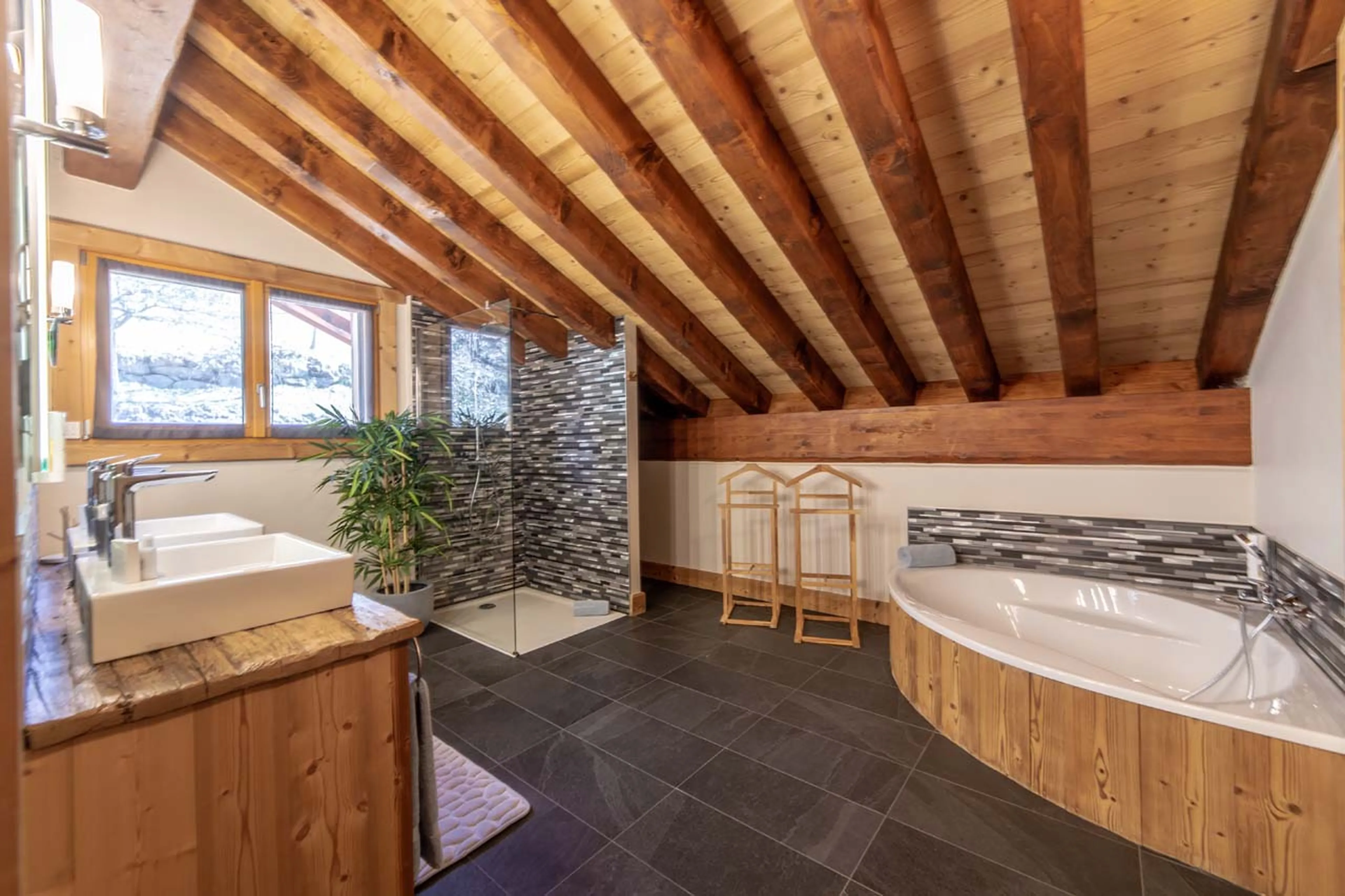 Bathroom one at La Ferme de Mon Grand Pere in Meribel