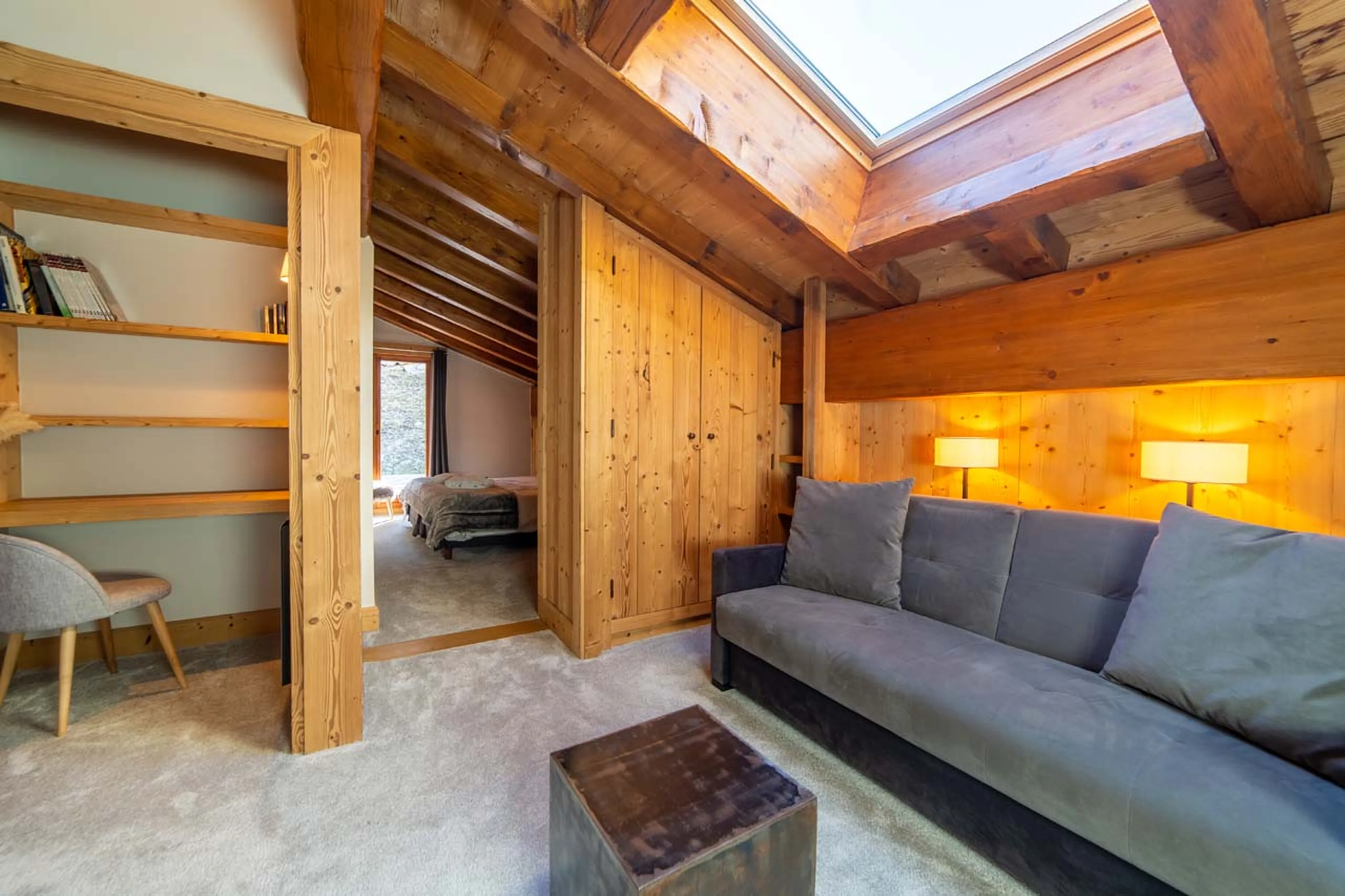 Sofa at La Ferme de Mon Grand Pere in Meribel