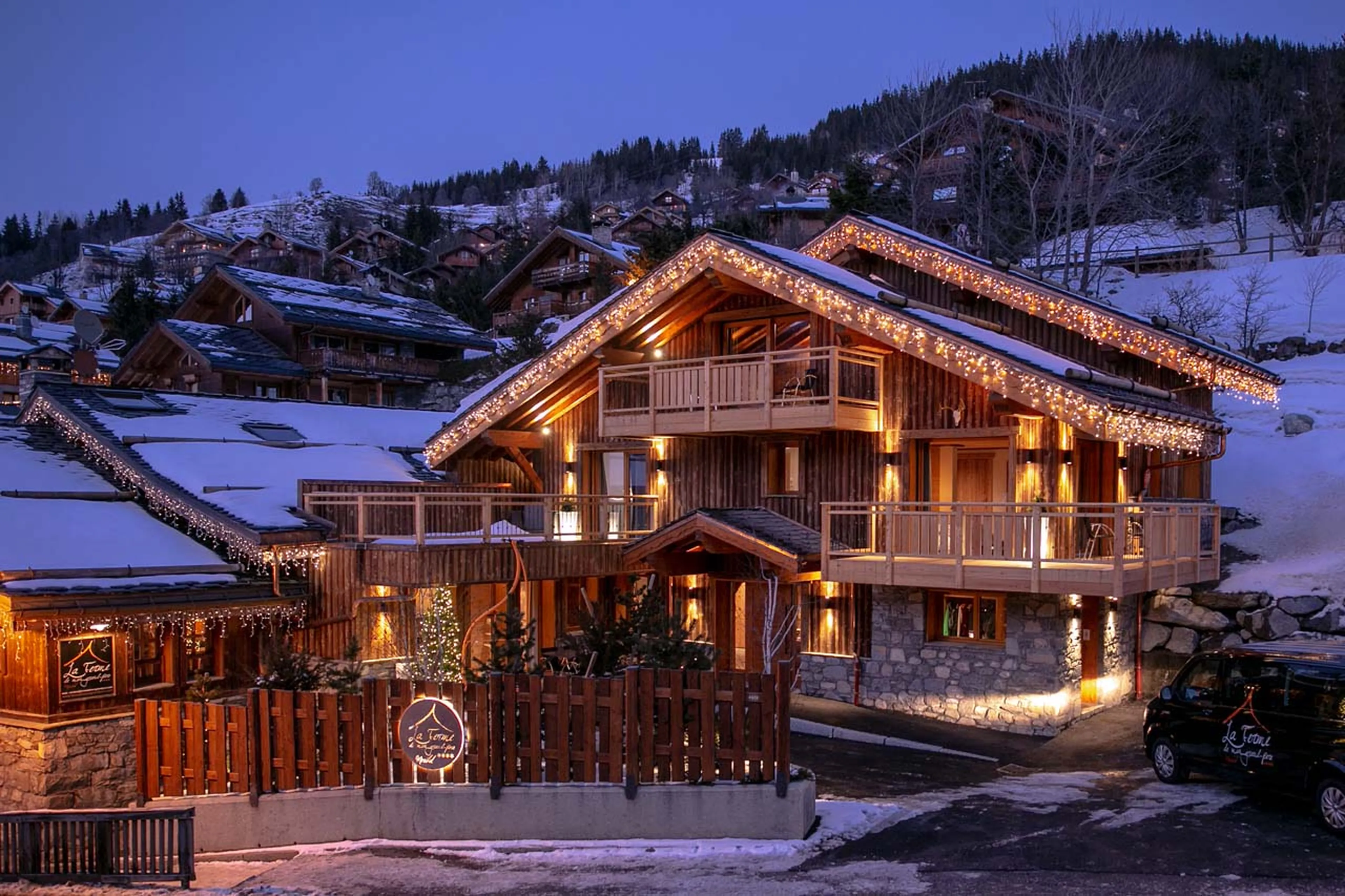 Exterior of La Ferme de Mon Grand Pere in Meribel