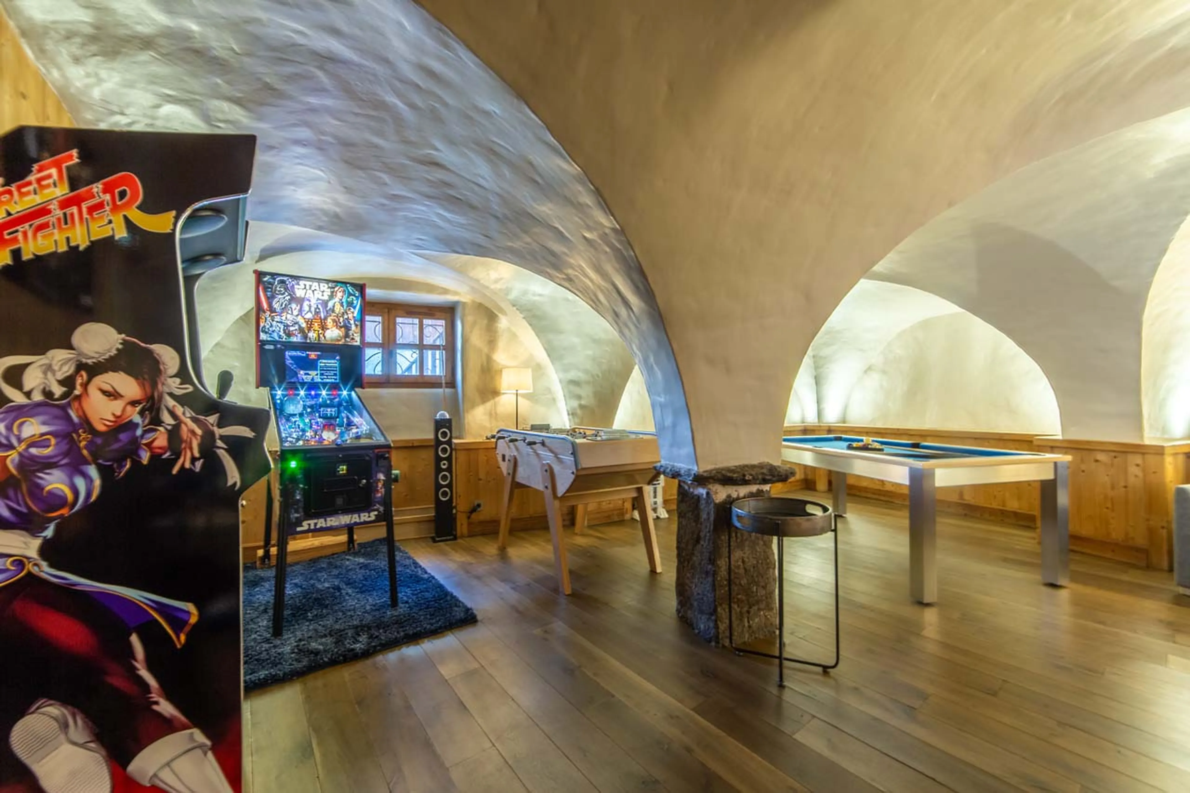 Games room at La Ferme de Mon Grand Pere in Meribel