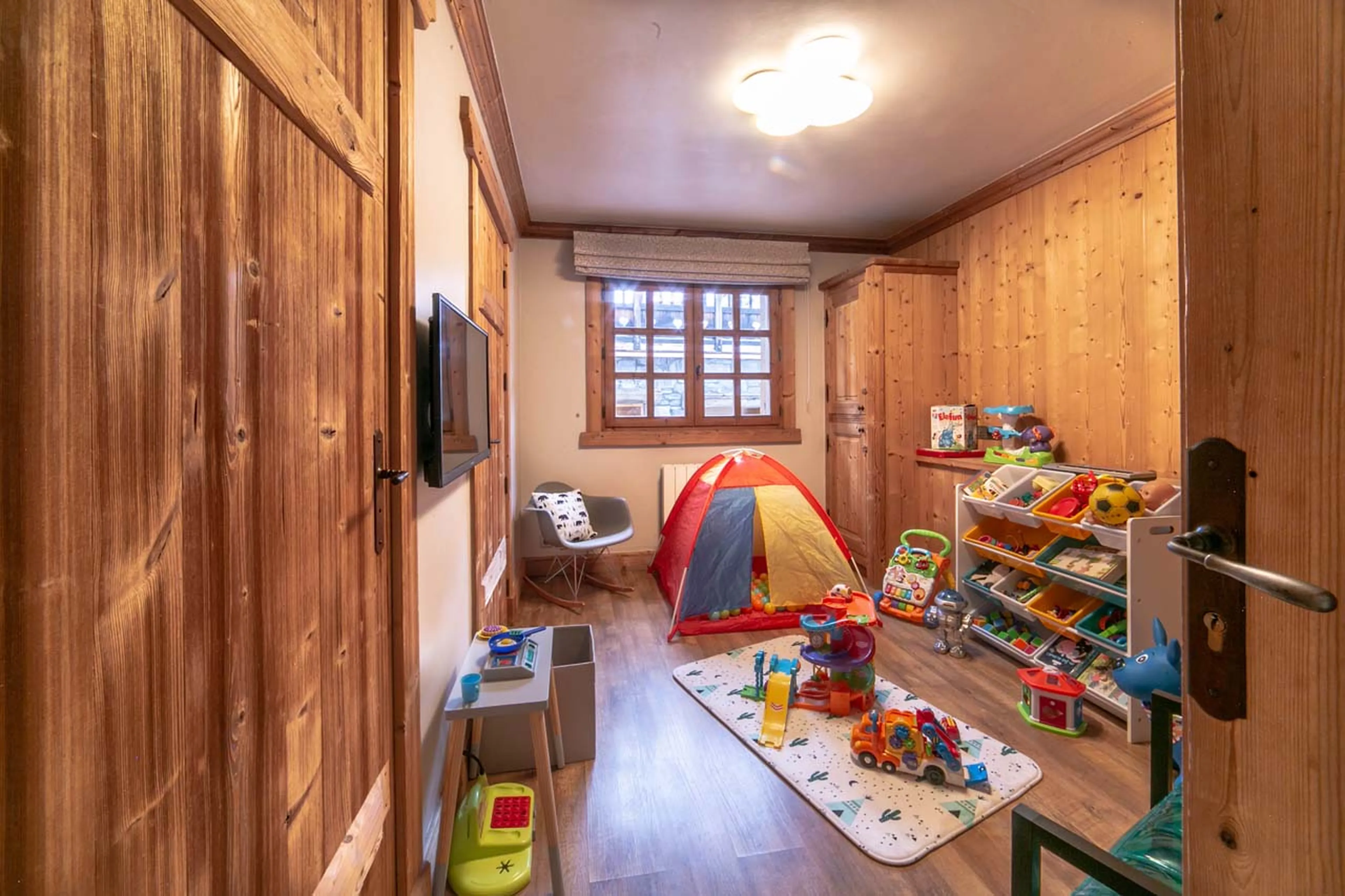 Children's playroom at La Ferme de Mon Grand Pere in Meribel