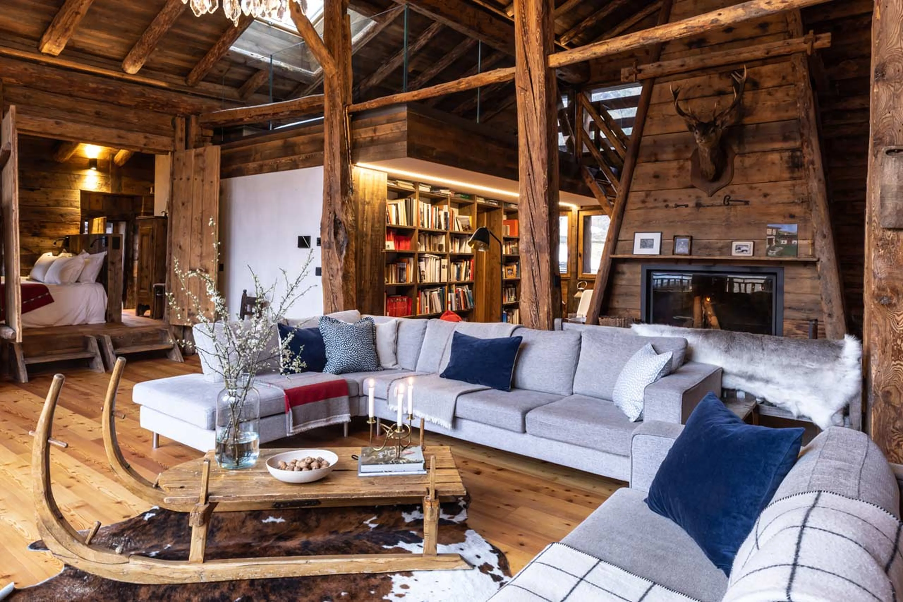 Corner sofa in La Ferme des Frasserands, Chamonix