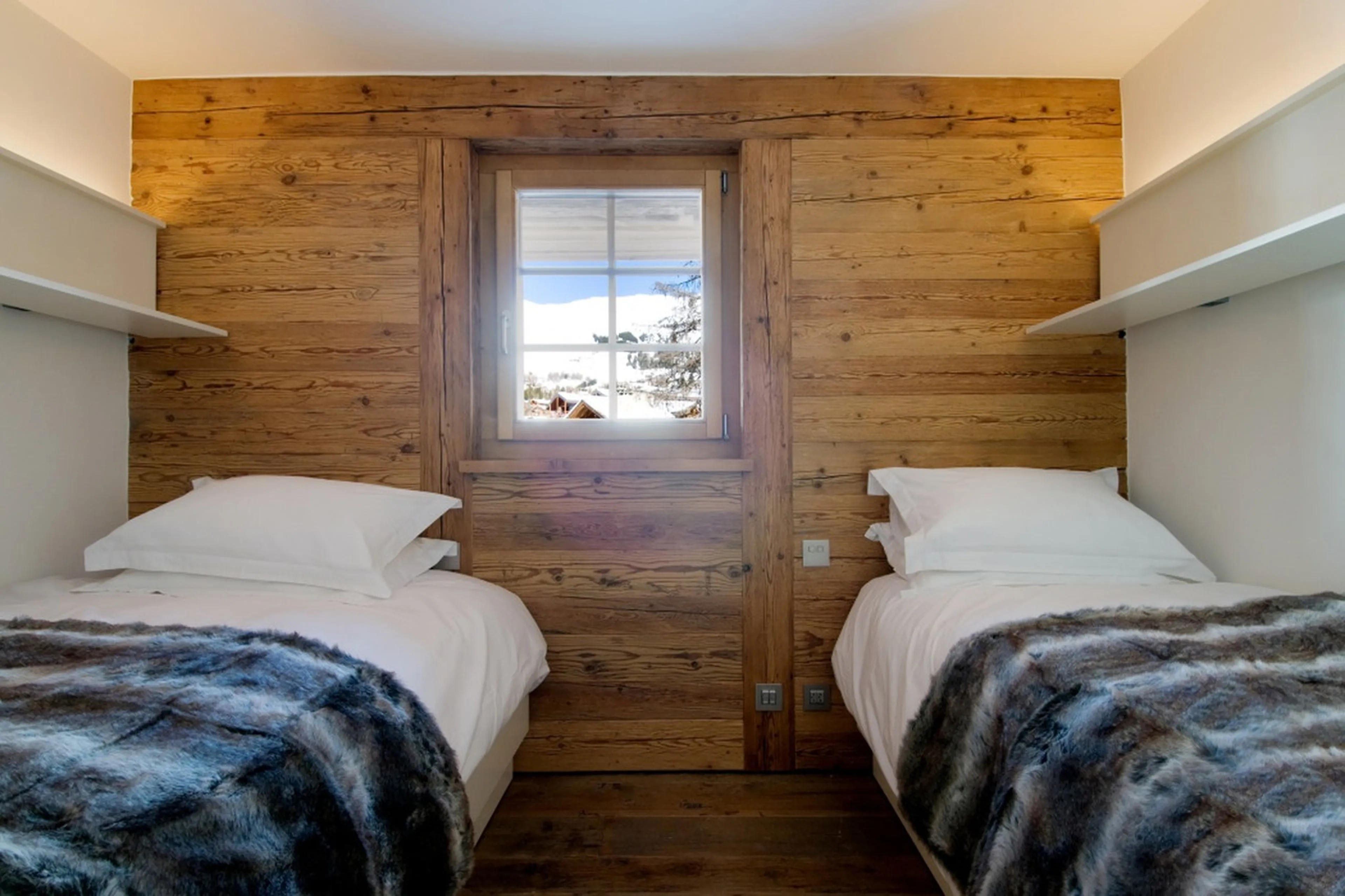 Third bedroom in La Vallée Blanche in Verbier