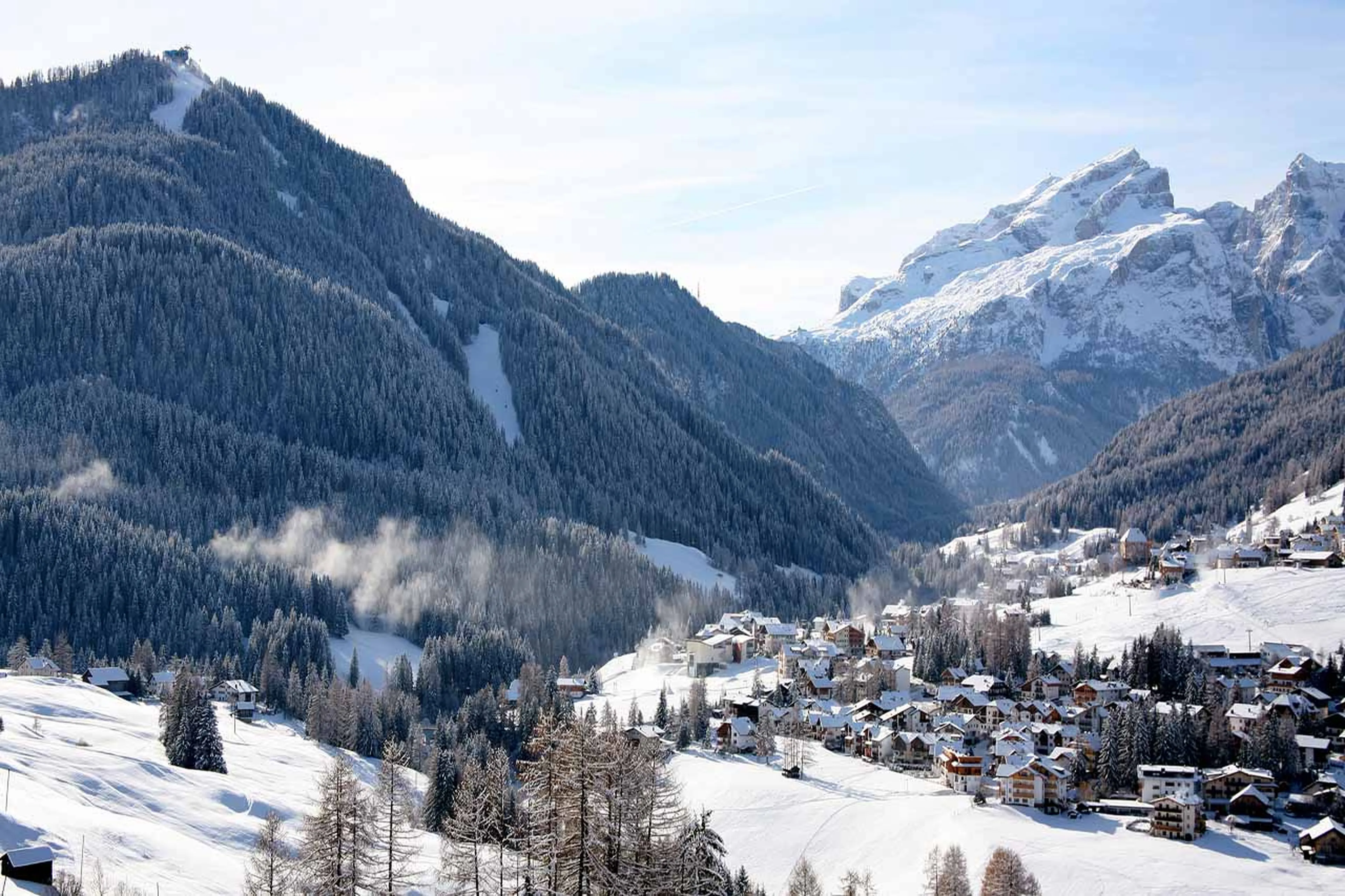 View of La Villa in the Dolomites
