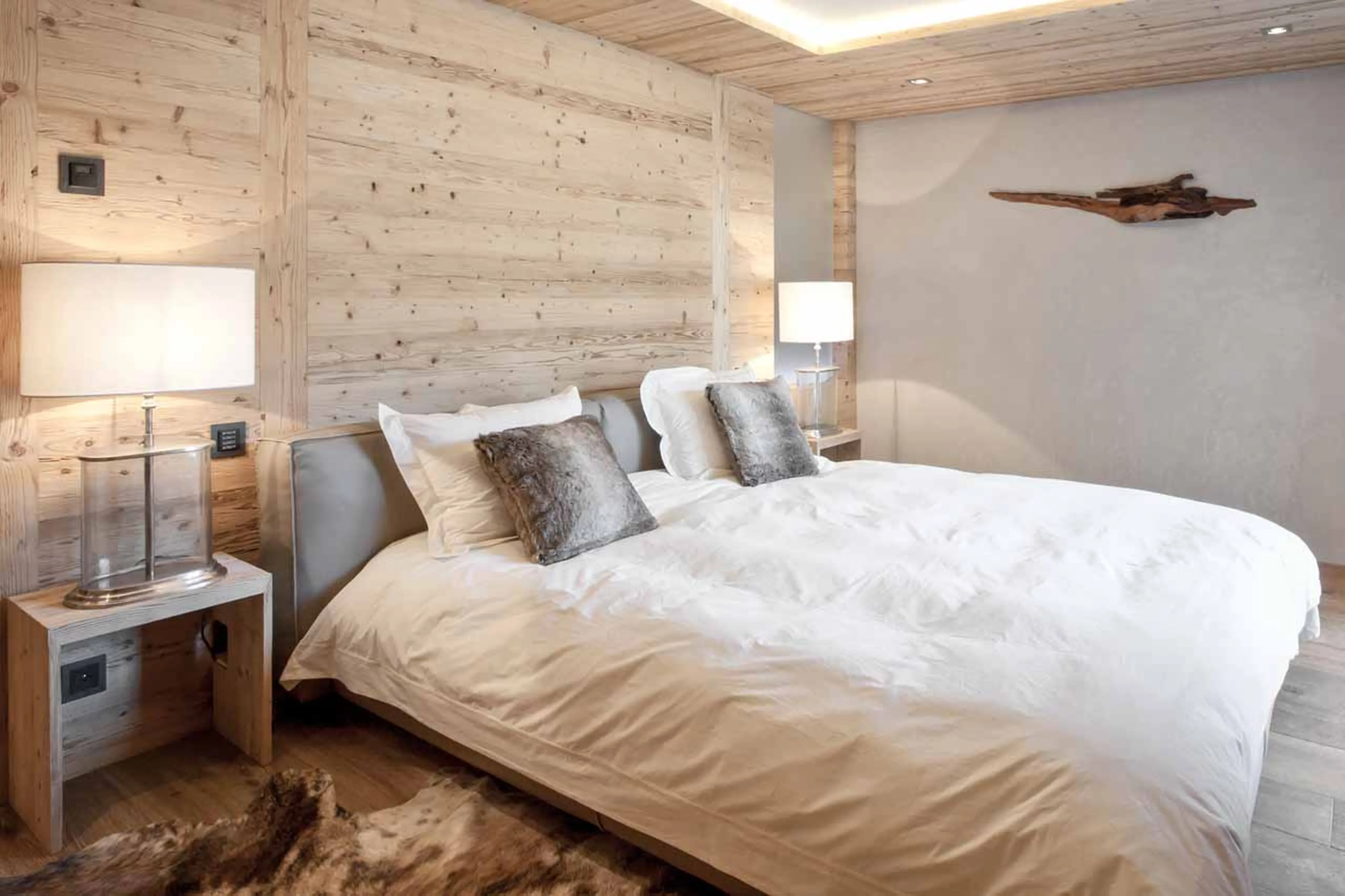 Bedroom three at Apartment Le Cerf Rouge in Rougemont