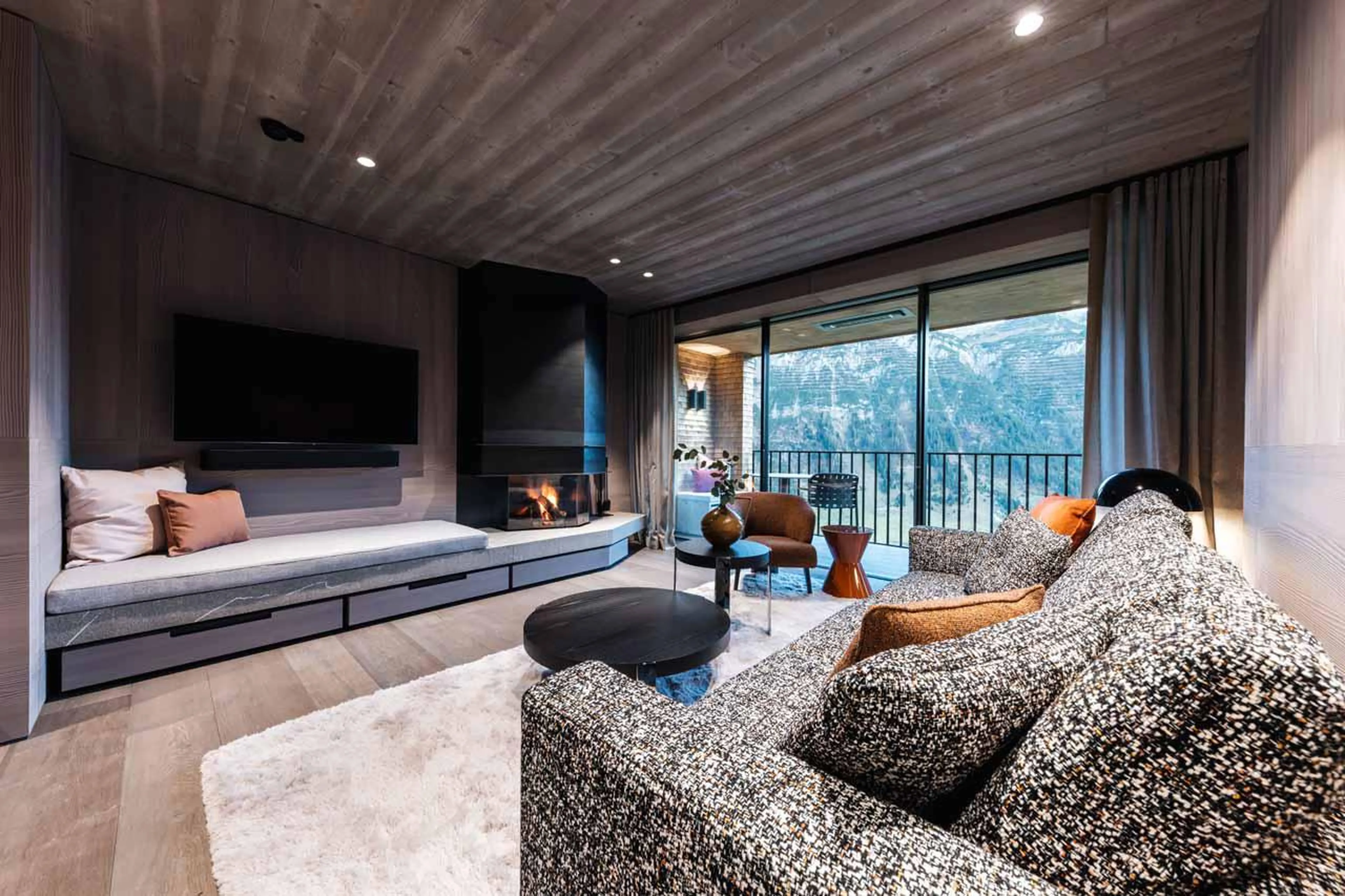 Living area in Le Chalet, Lech