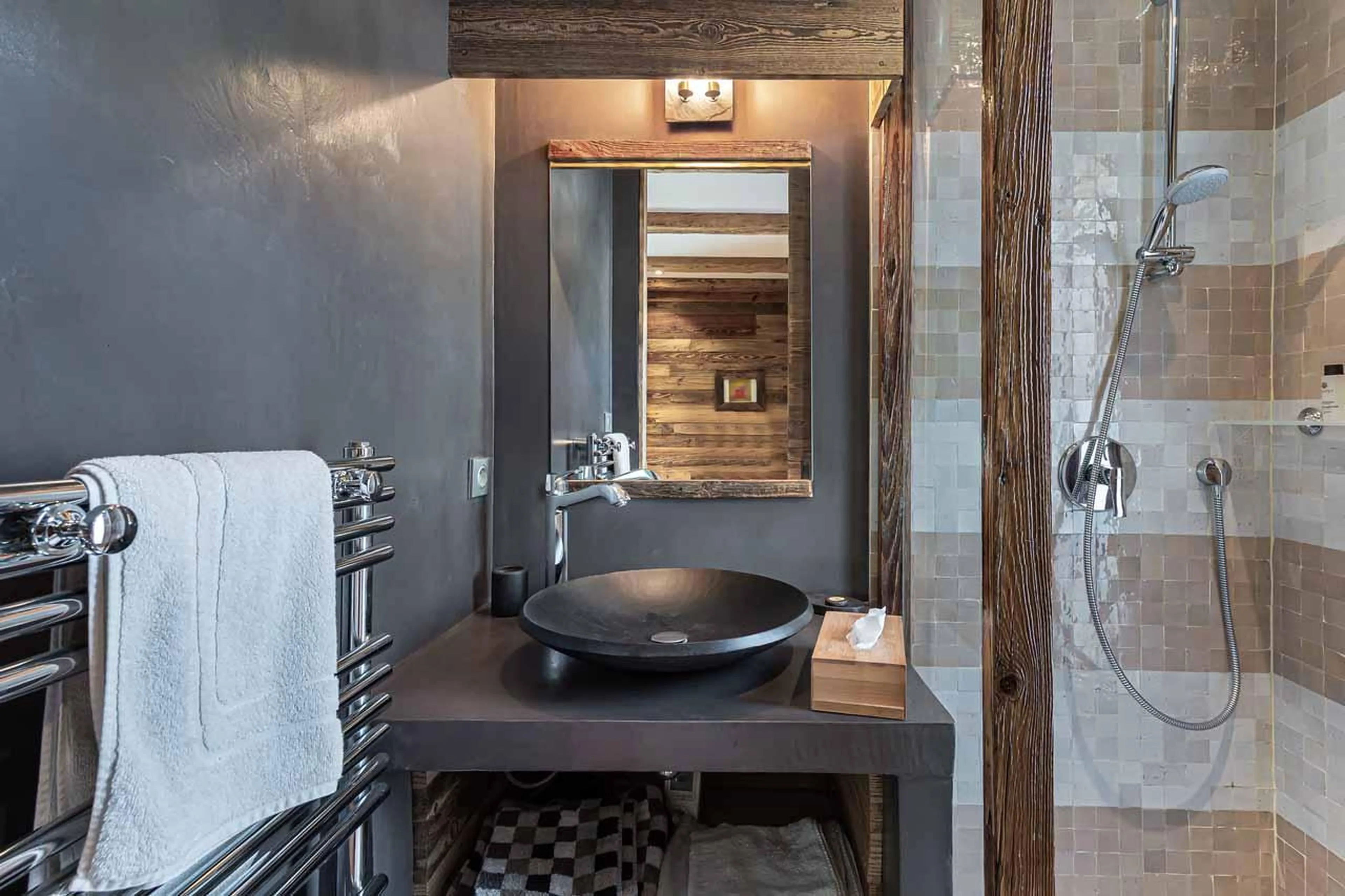 Bedroom three at Le Chalet in St Martin de Belleville