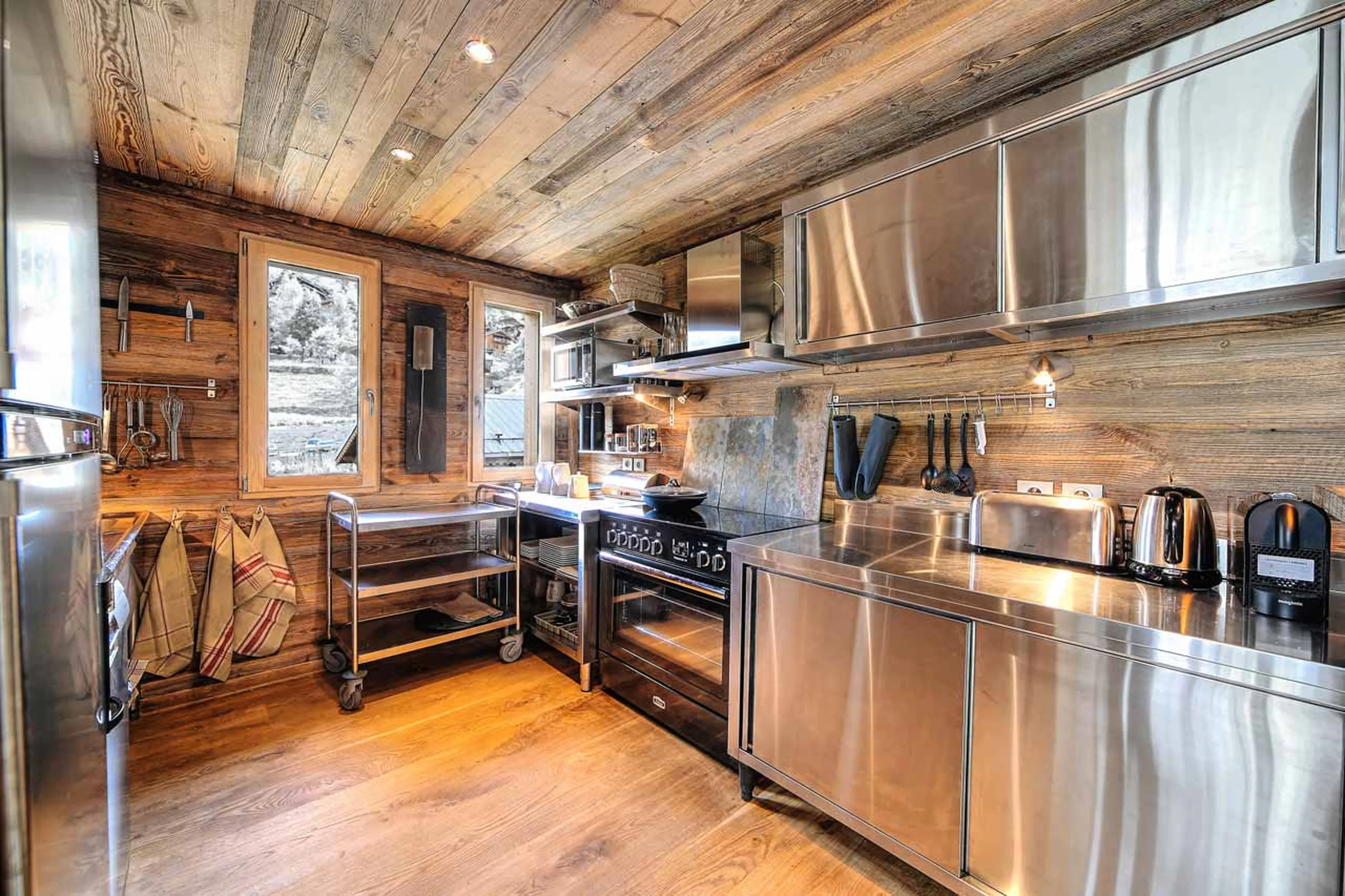 Kitchen at Le Chalet in St Martin de Belleville