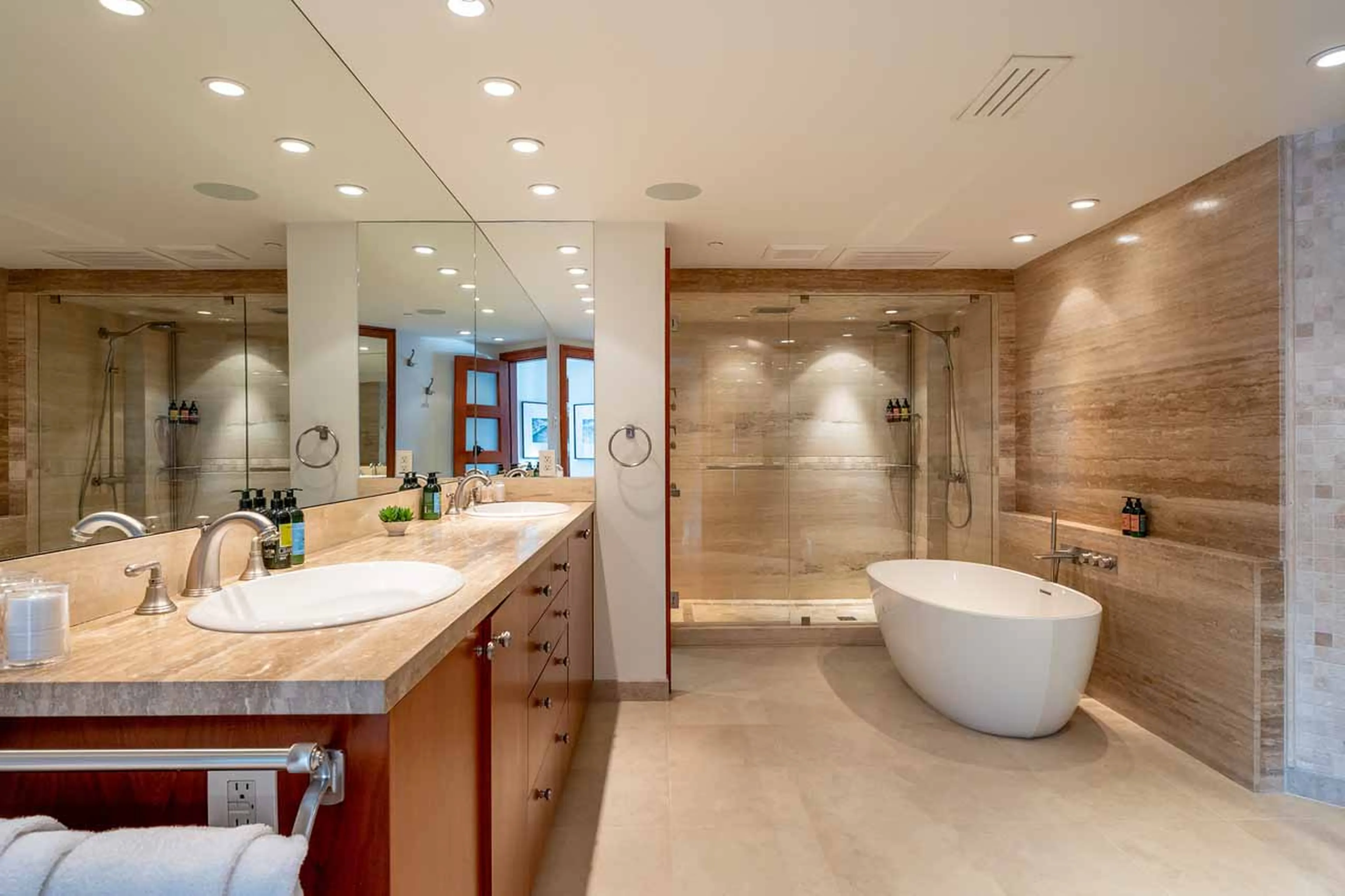 Bedroom 1 en-suite at Le Chamois Penthouse in Whistler