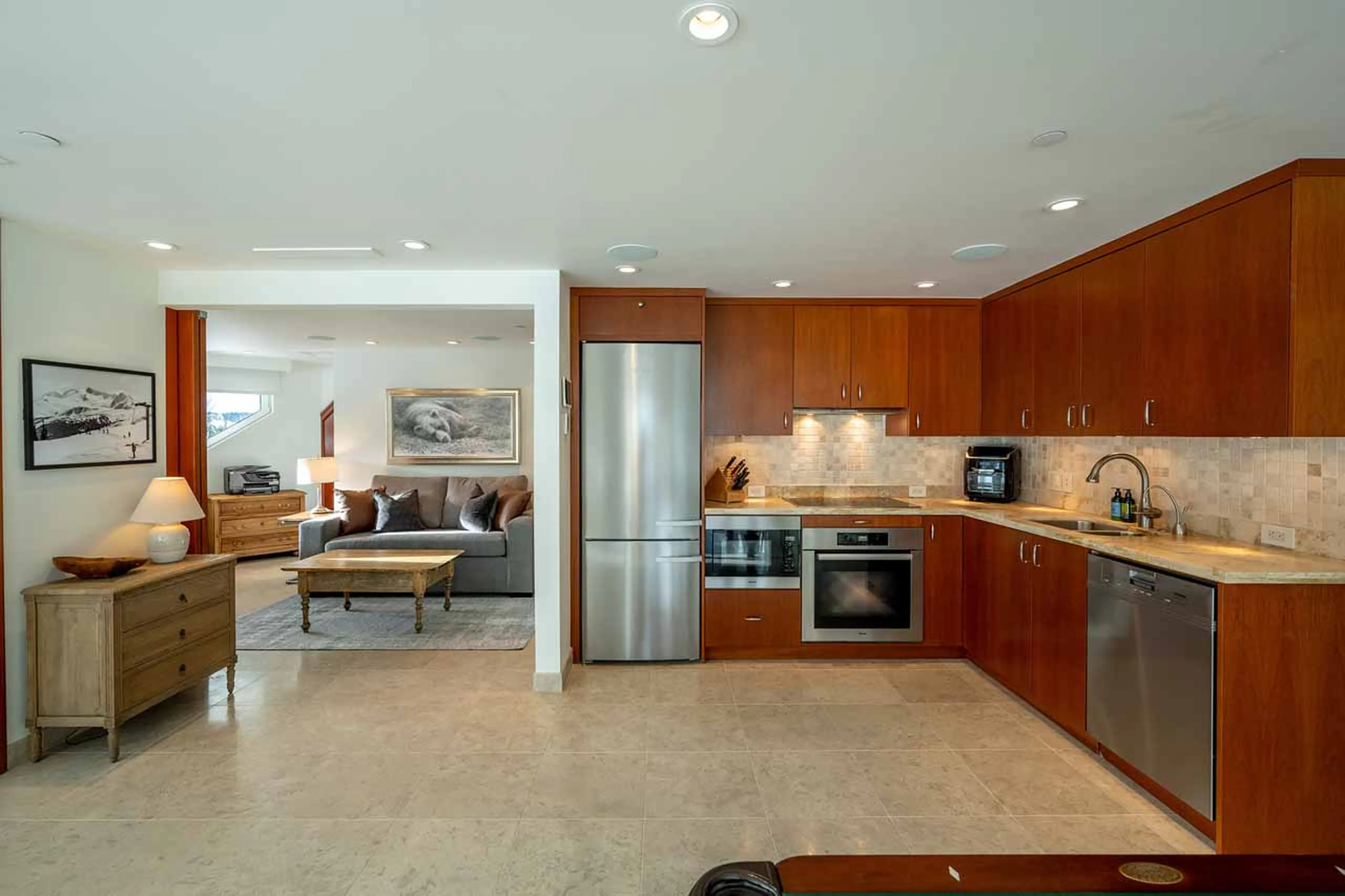 Kitchen at Le Chamois Penthouse in Whistler