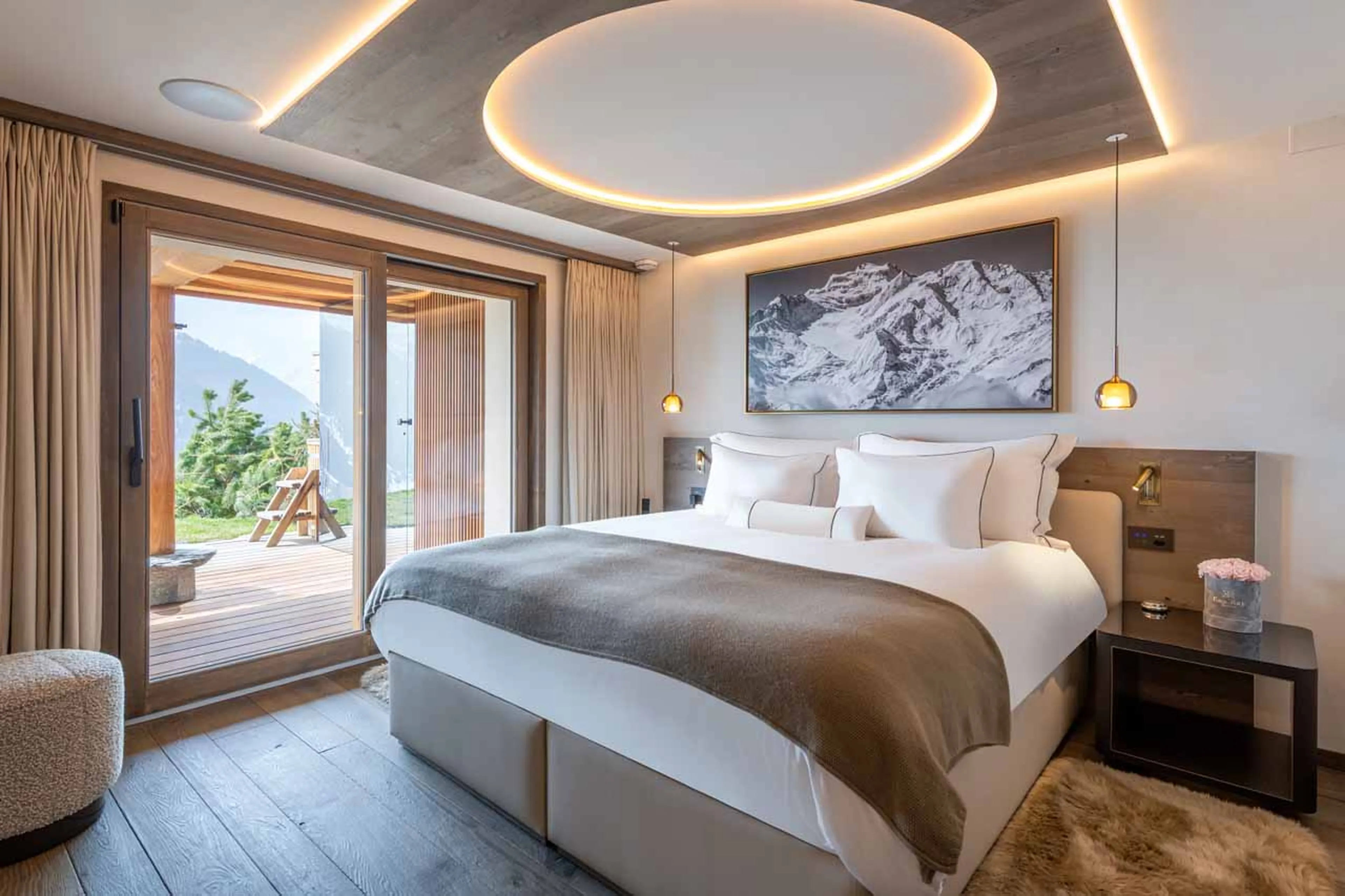 Bedroom 1 at Le Verbier View 01 in Verbier