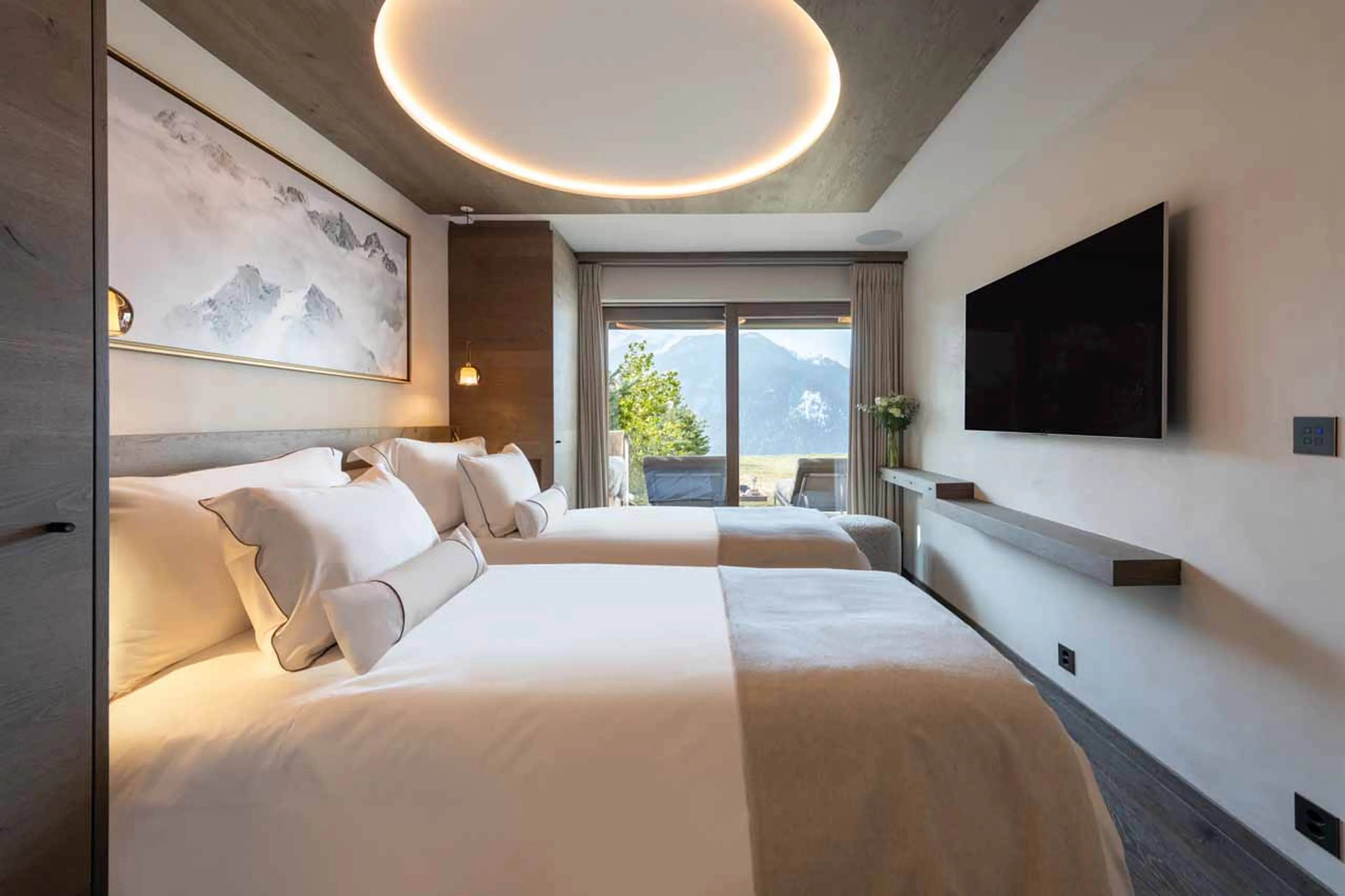 Bedroom 3 terrace access at Le Verbier View 01 in Verbier
