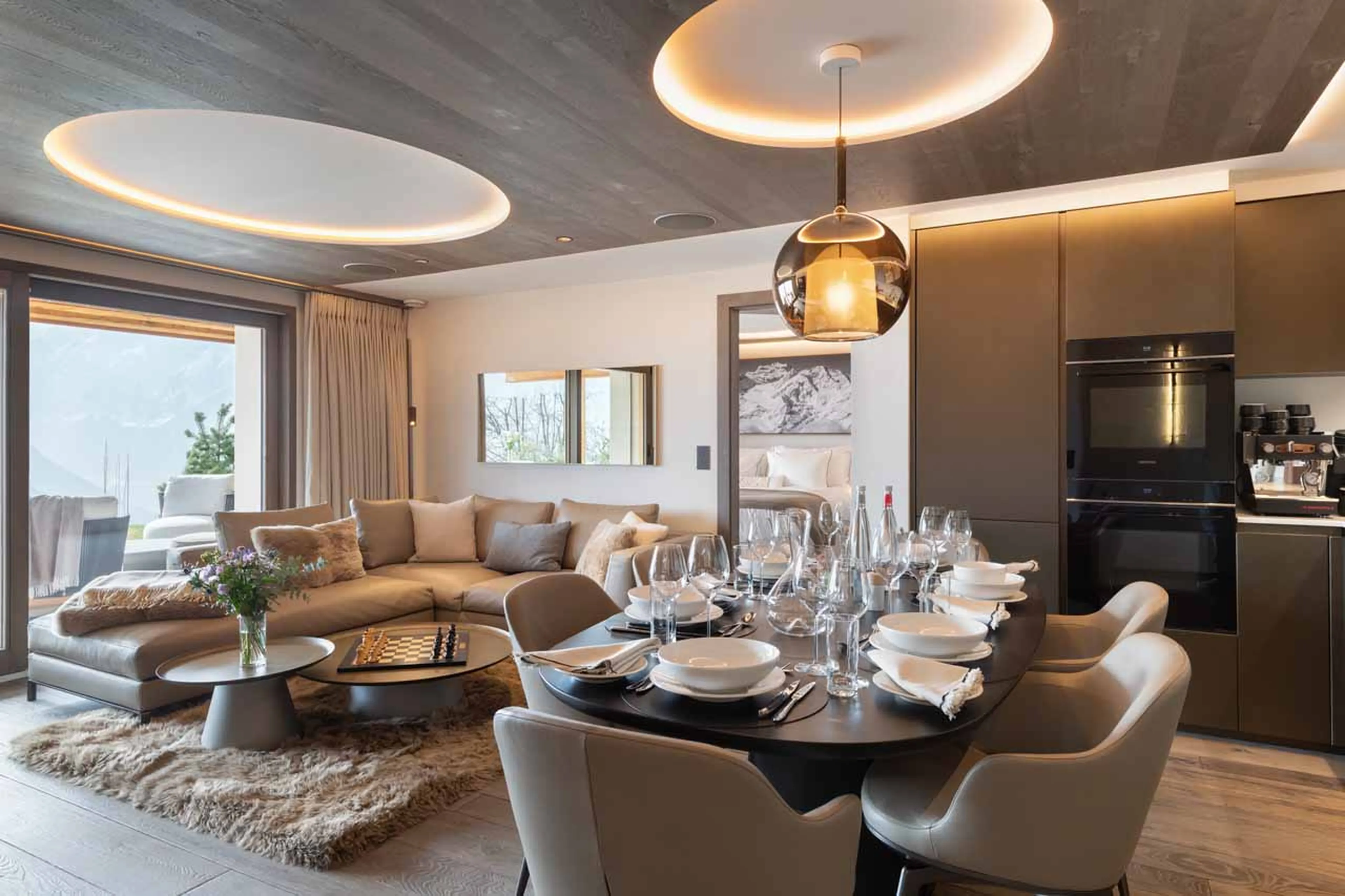 Dining area at Le Verbier View 01 in Verbier