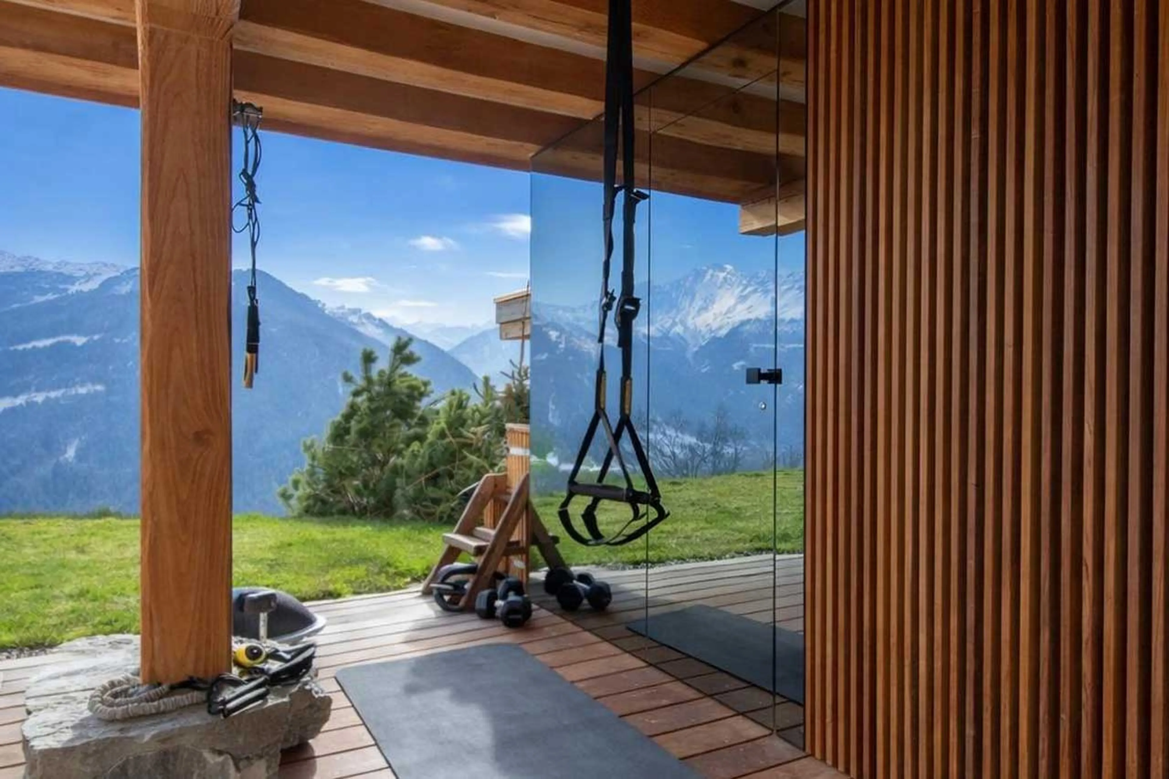Gym at Le Verbier View 01 in Verbier