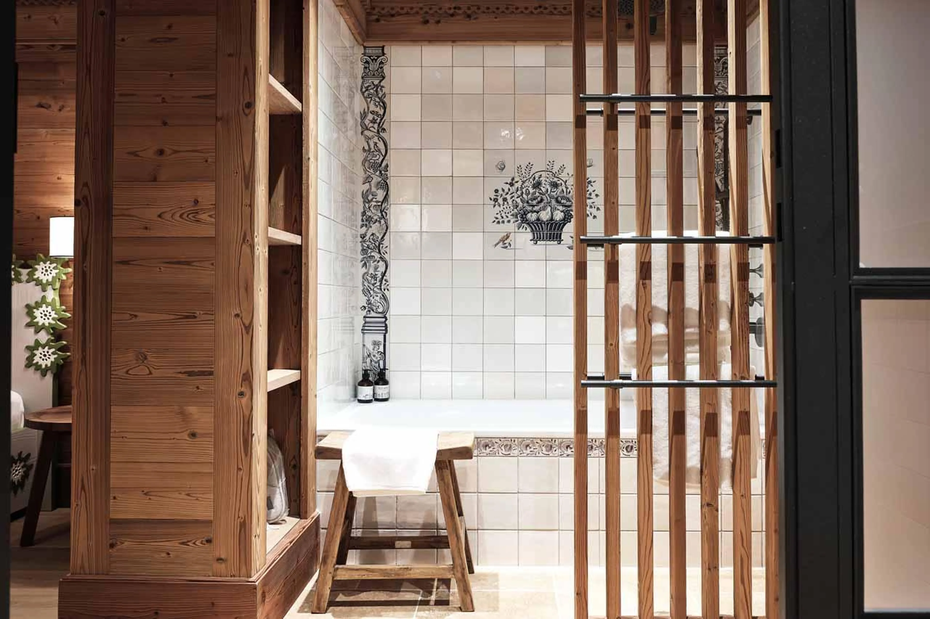 Bathroom in double bedroom in Lech Lodge Loft, Lech