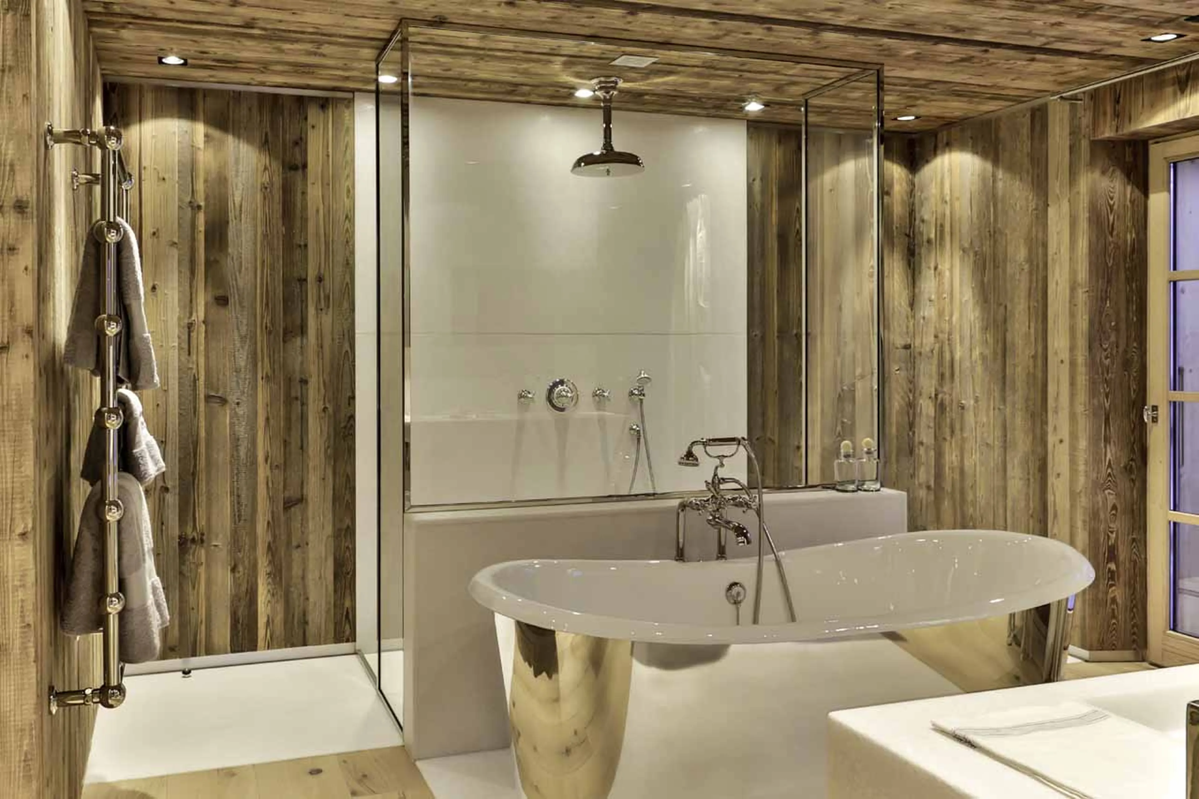 Bathroom four at La Fermes a la Leonthine in Megeve