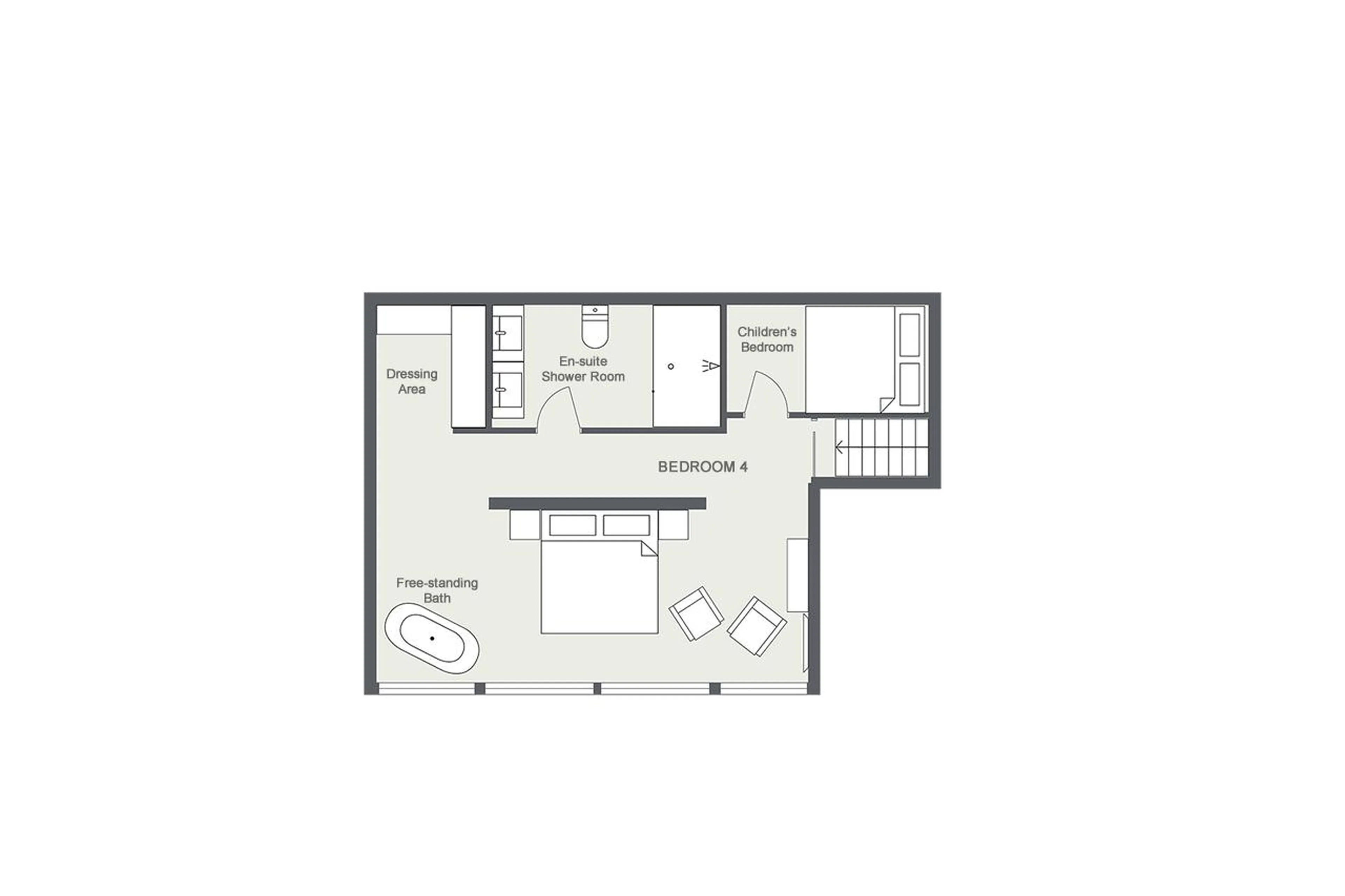 Level 3 floor plan of Chalet Les Sapins in Les Gets