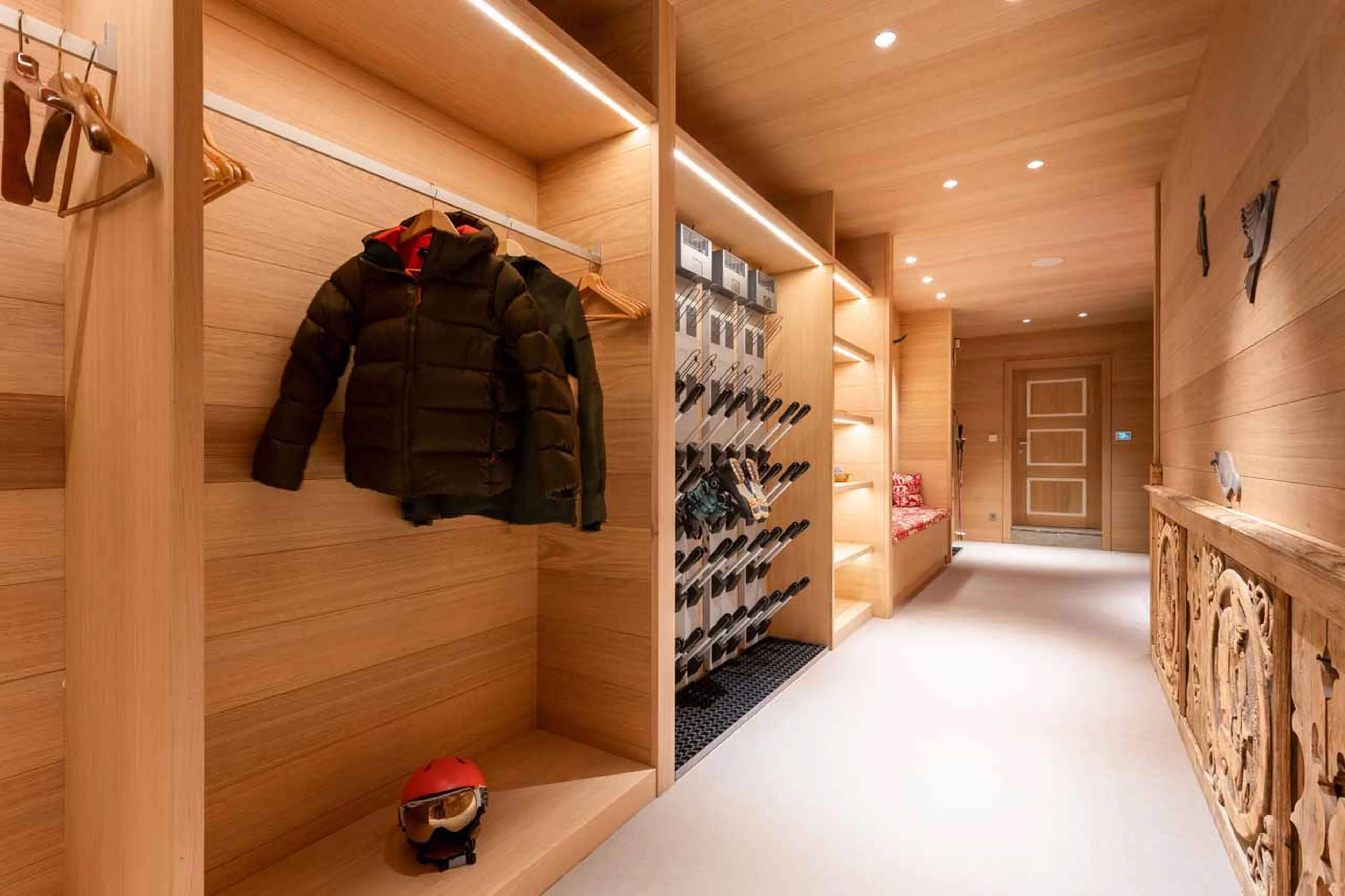 Ski room at Lord of Snow in Courchevel 1850