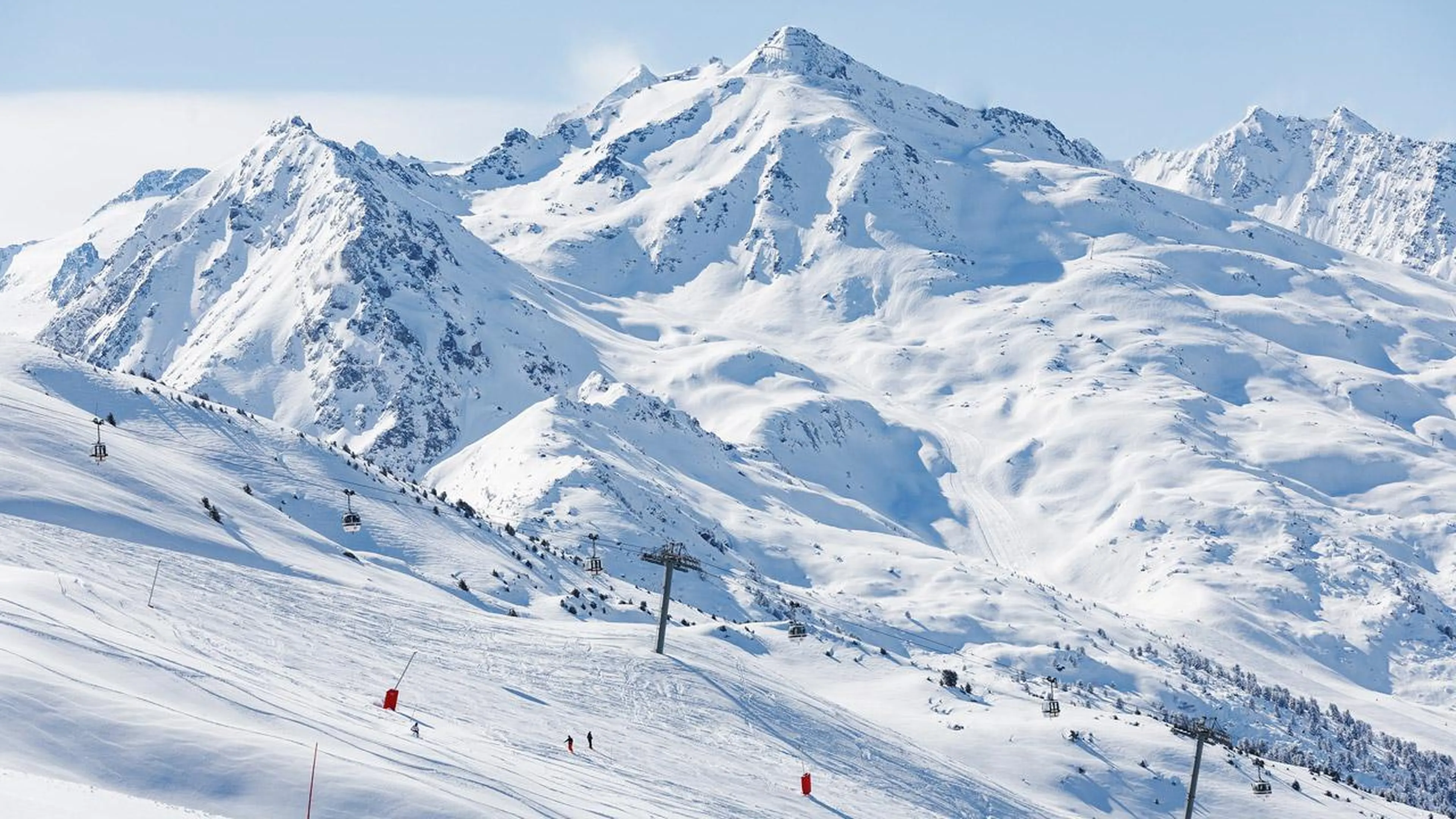 View of Meribel ski resort