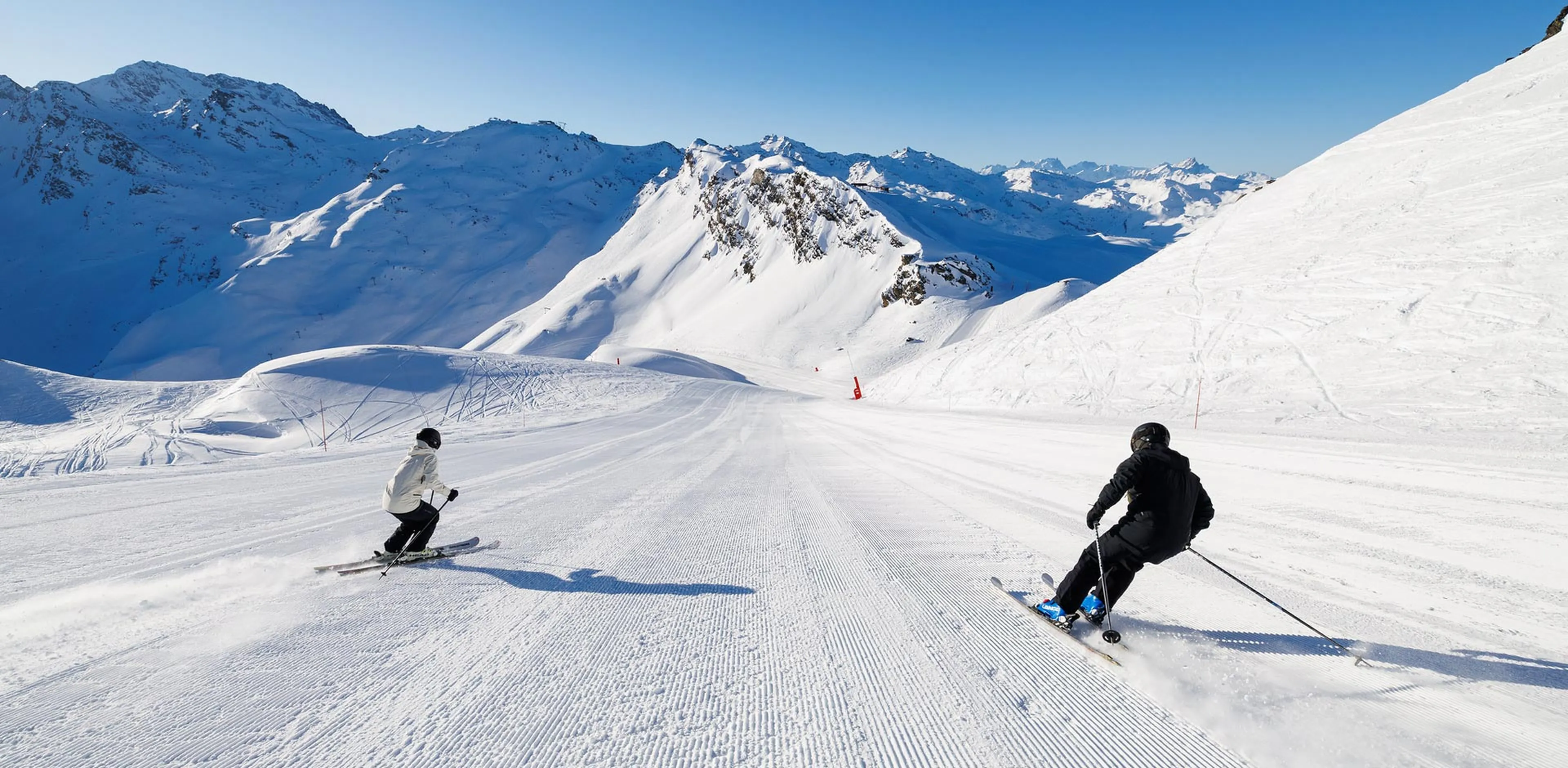 Skiing in Meribel