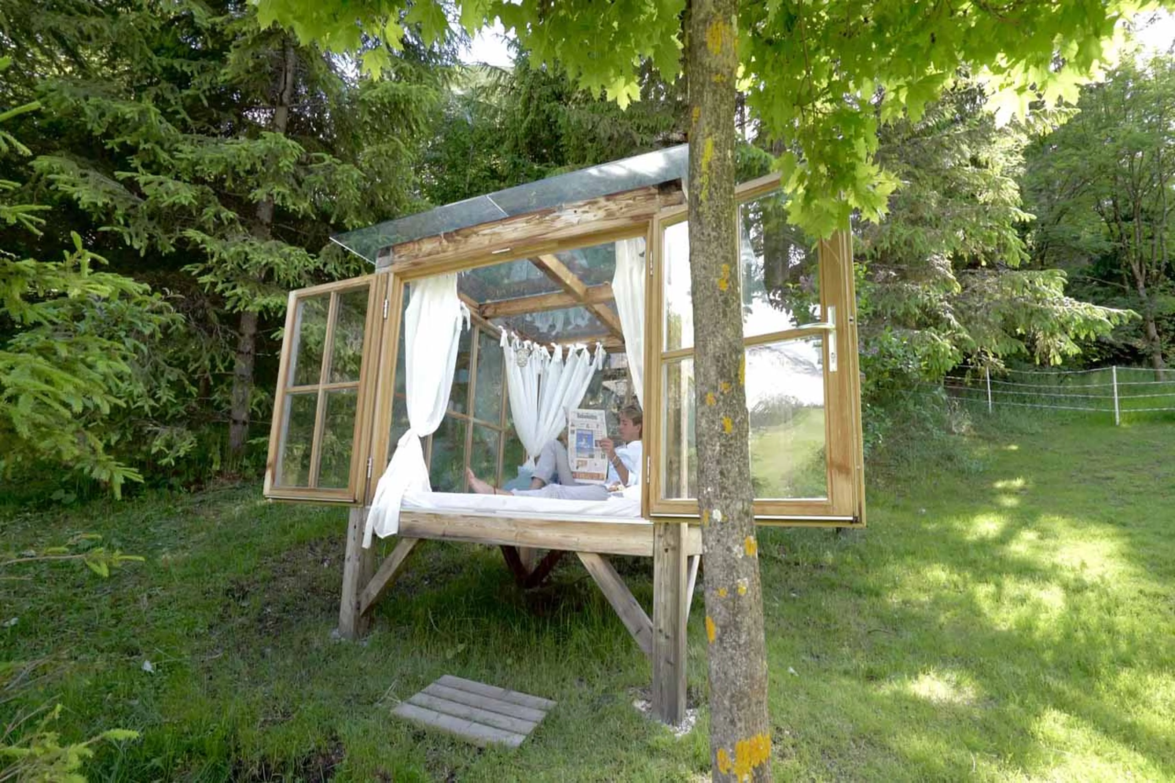 Garden cabin at Mi Chalet in Alta Badia