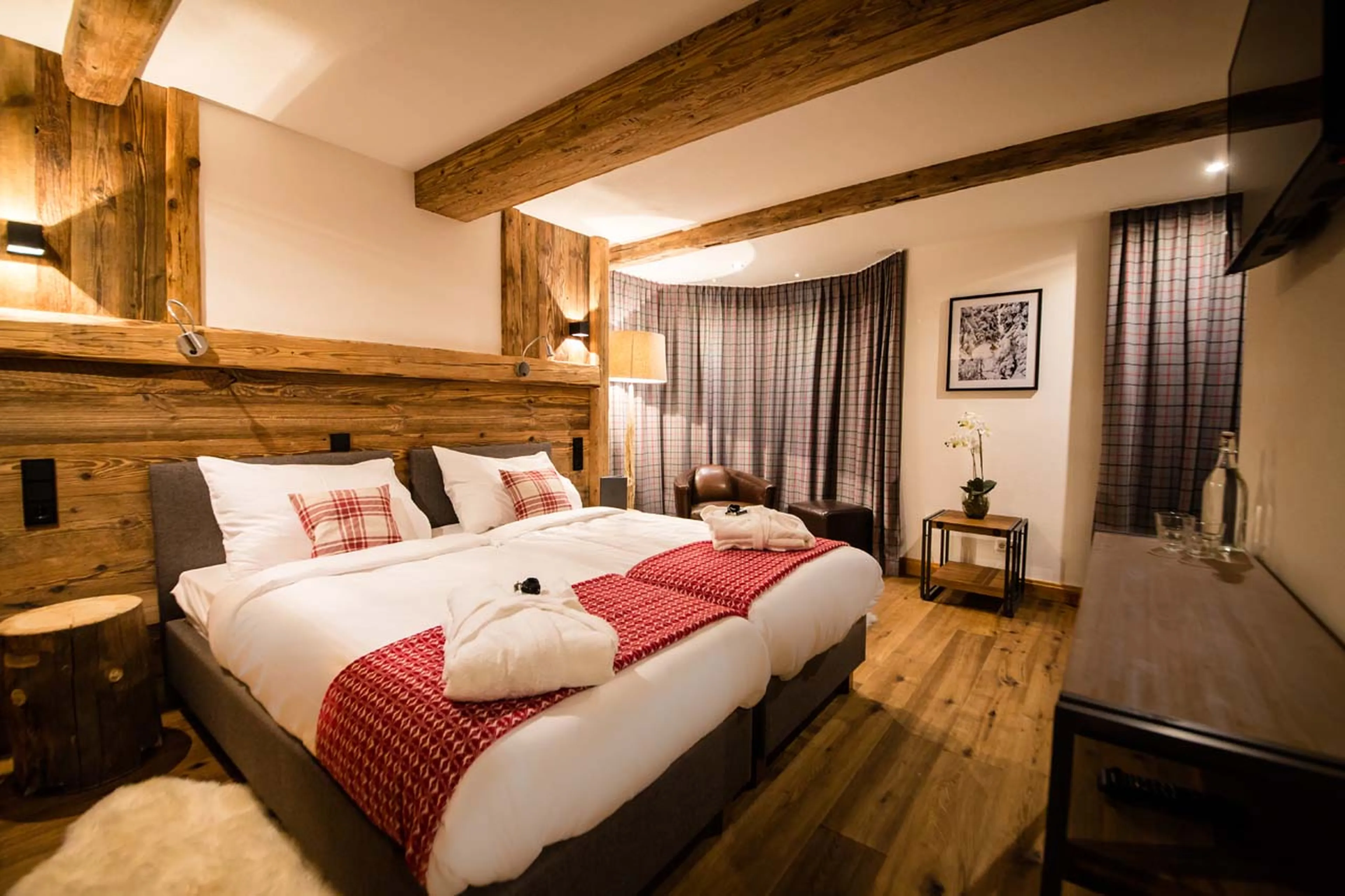 Bedroom two at Montfort Lodge in St Anton