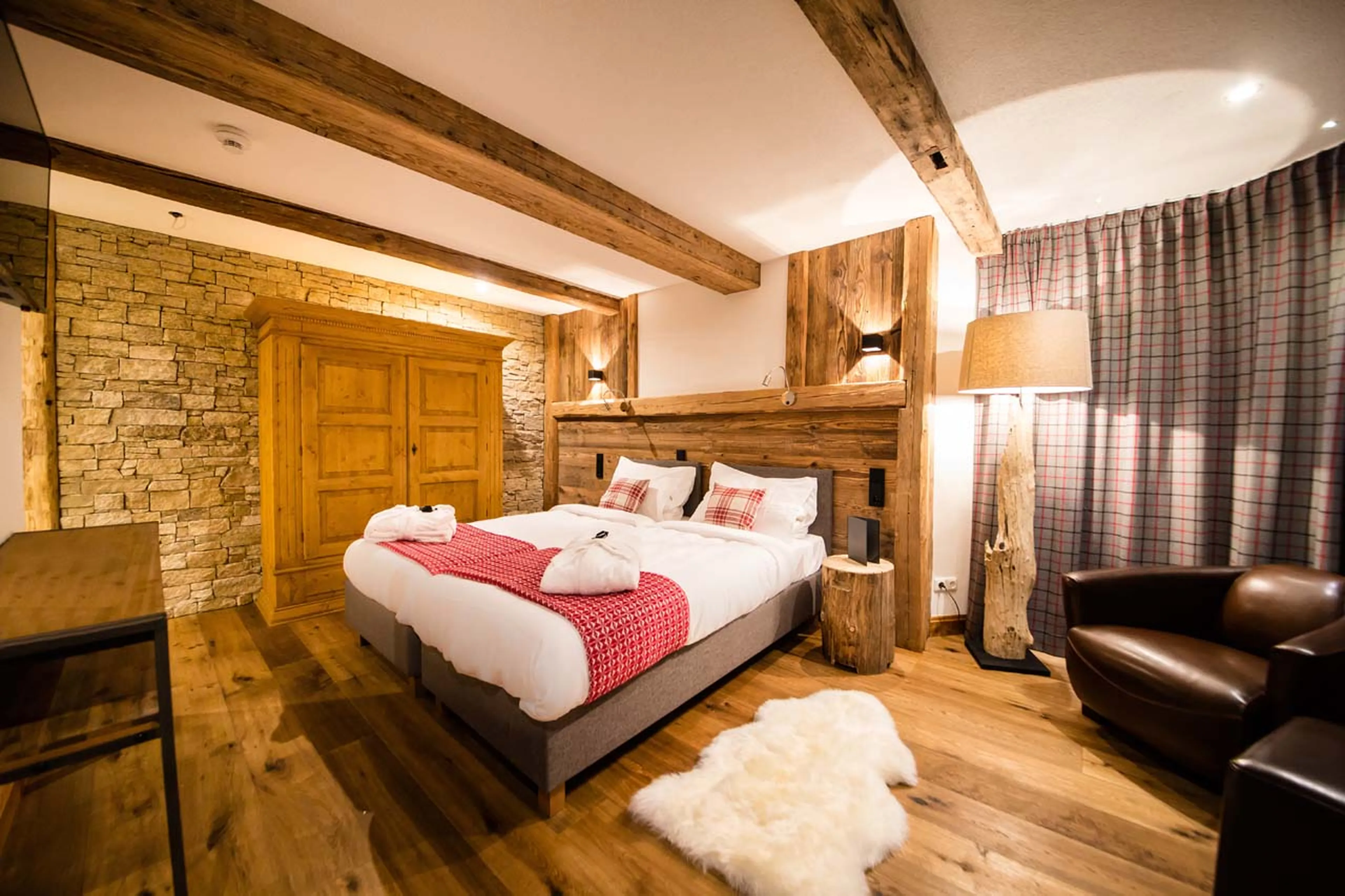 Bedroom three at Montfort Lodge in St Anton