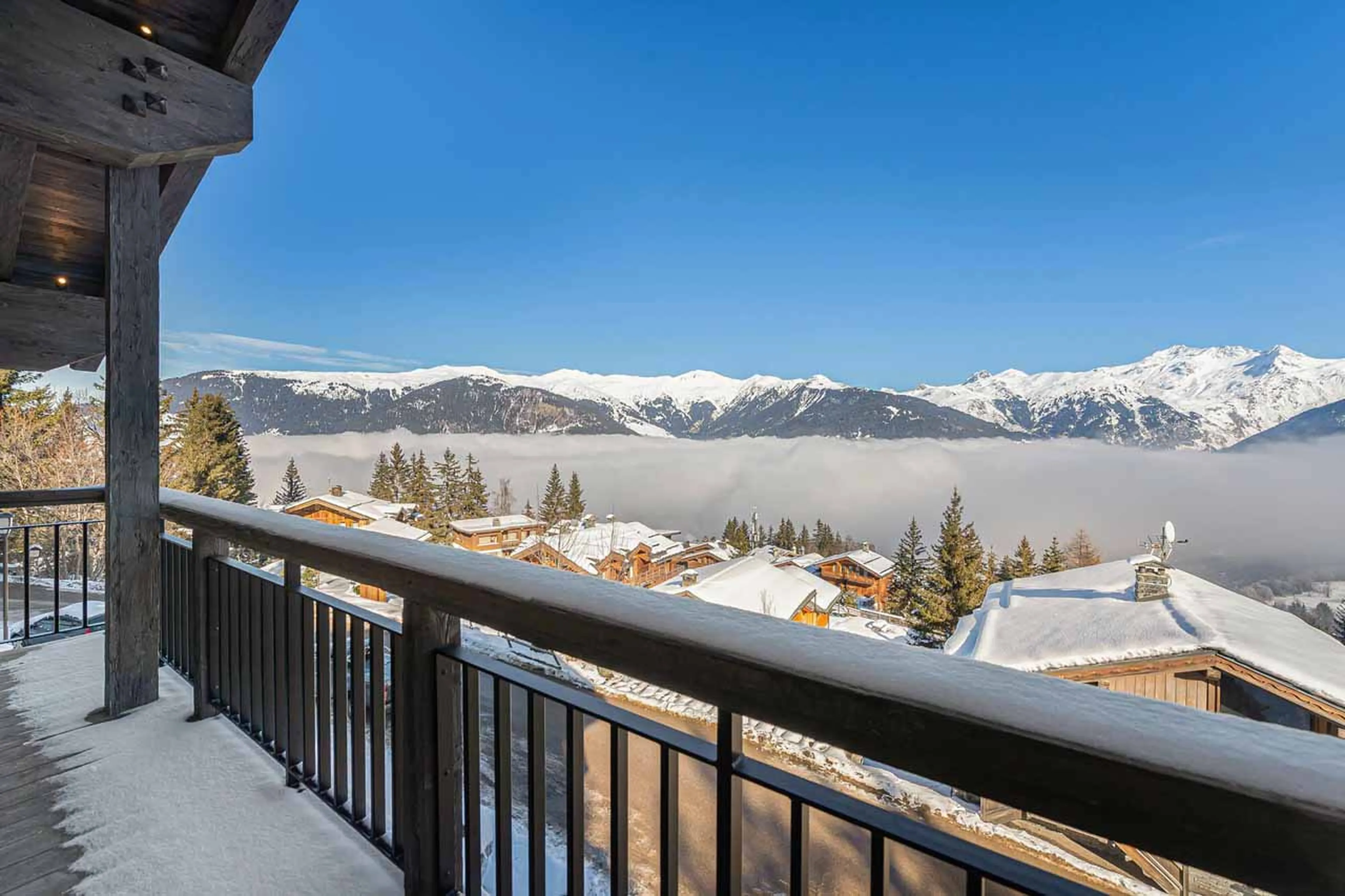 Balcony at Chalet White Sand in Courchevel 1550