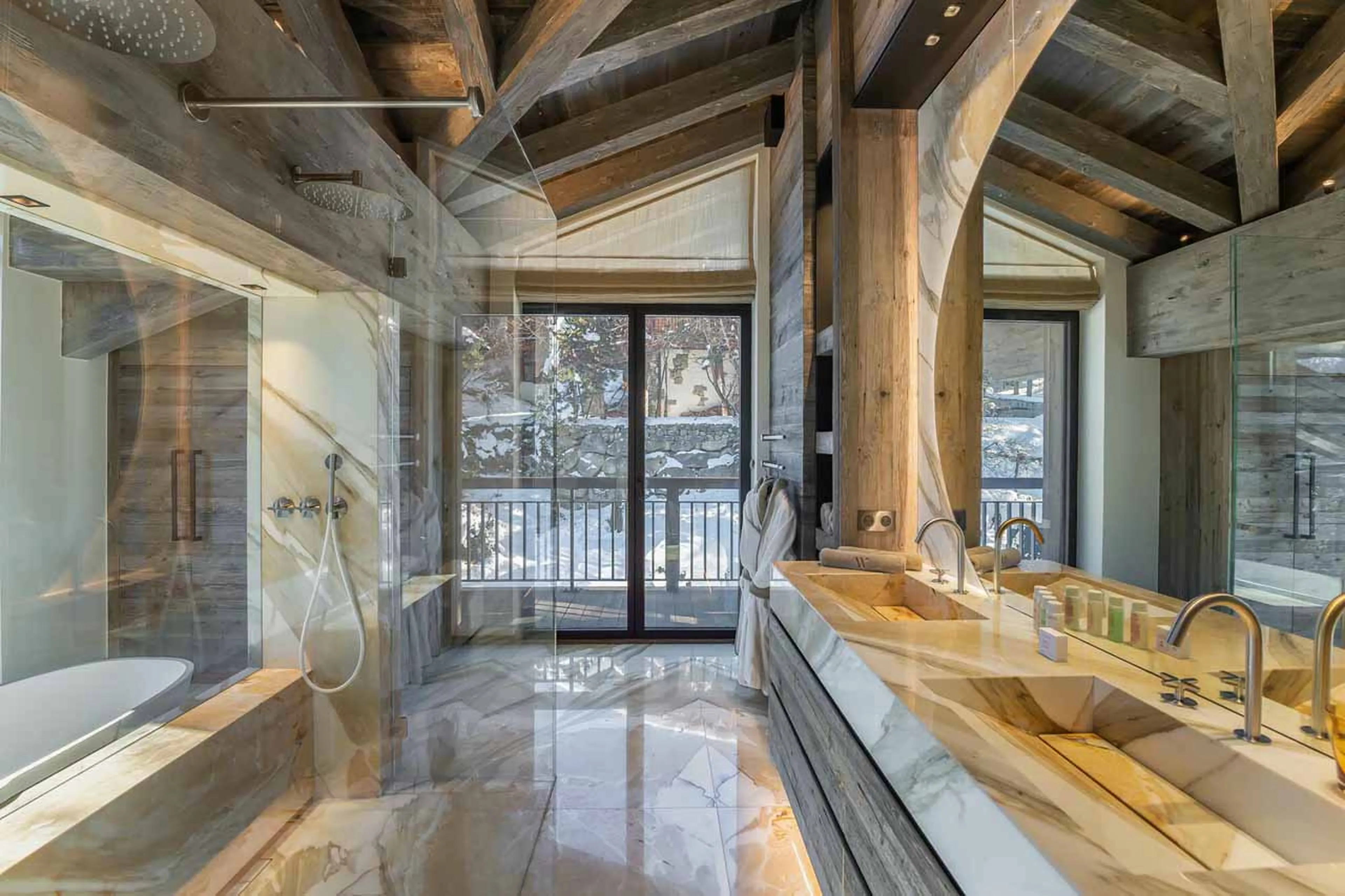 Shower at Chalet White Sand in Courchevel 1550
