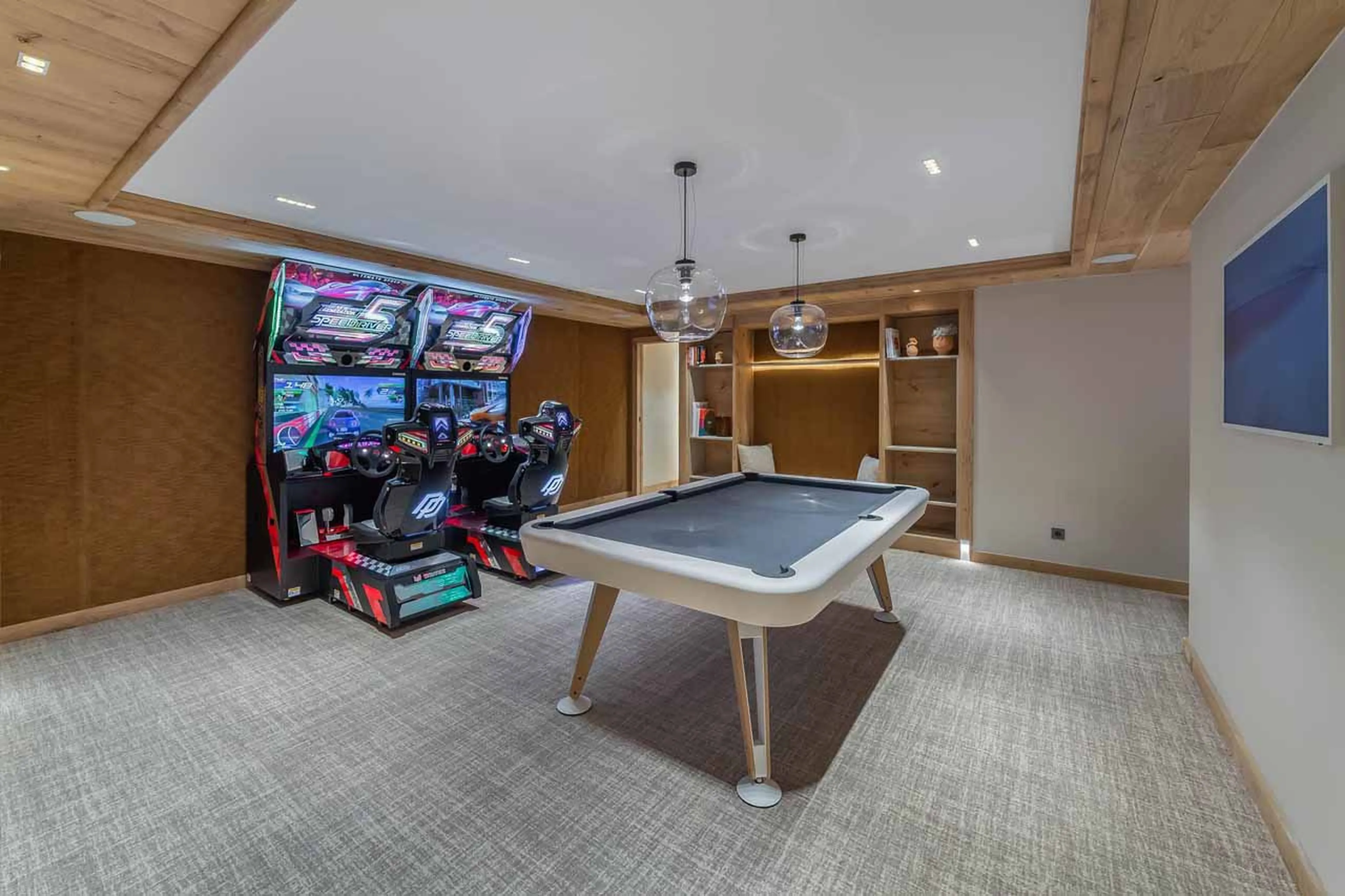 Games room at Chalet White Sand in Courchevel 1550