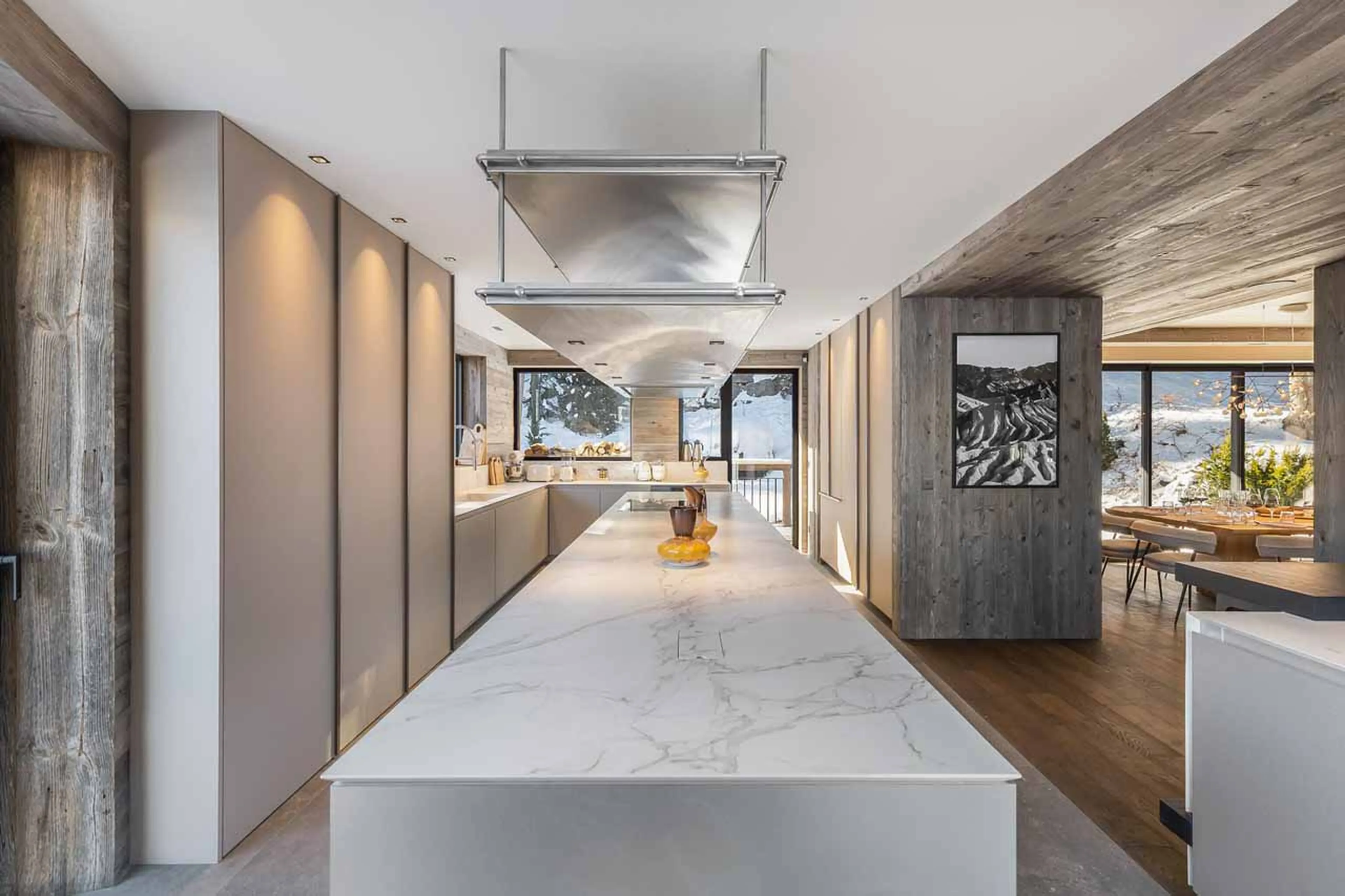 Kitchen worktop at Chalet White Sand in Courchevel 1550