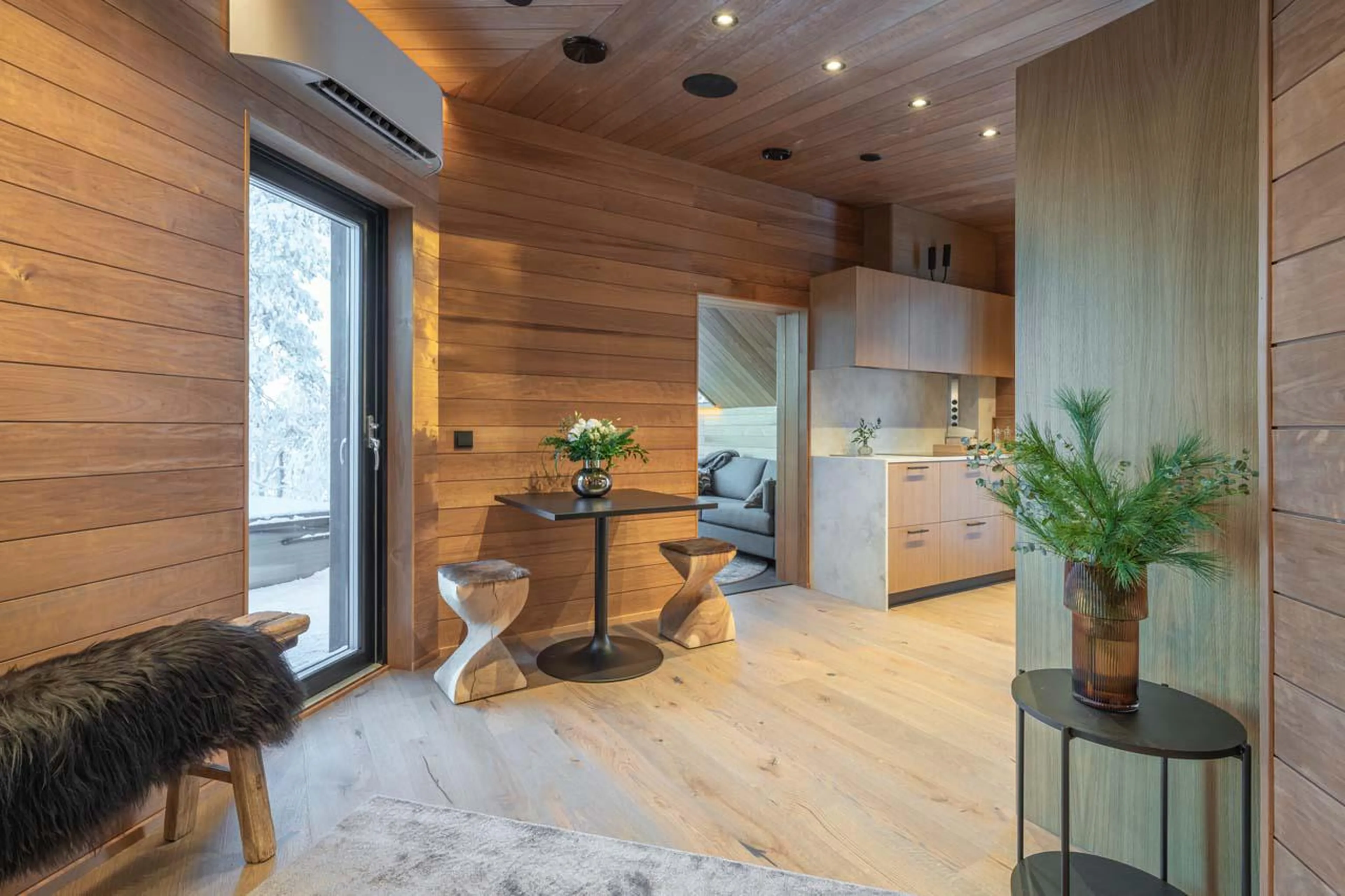 Kitchen at Octola Glass Igloo in Finland