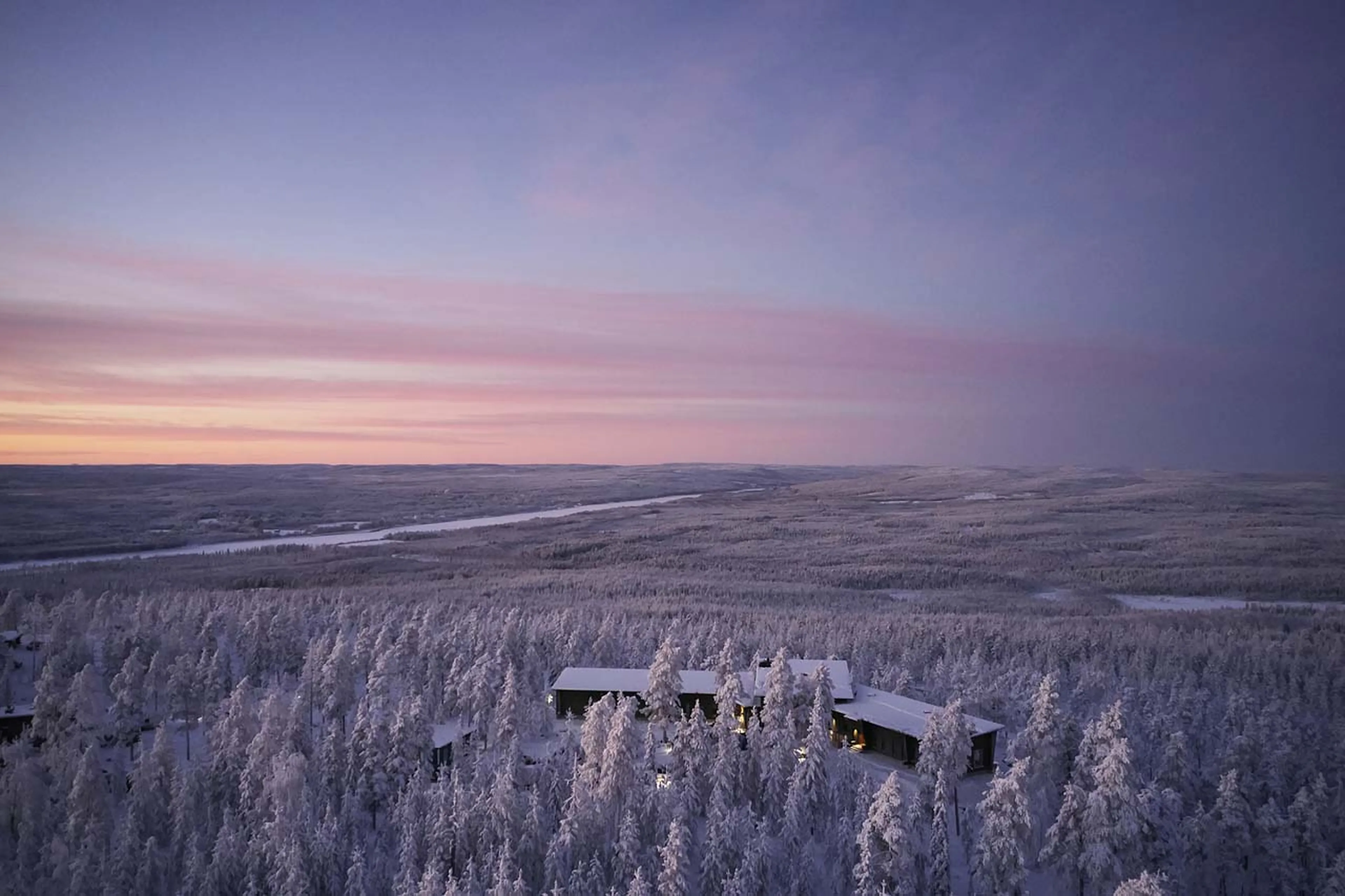 Surroundings of Octola Private Wilderness in Finland