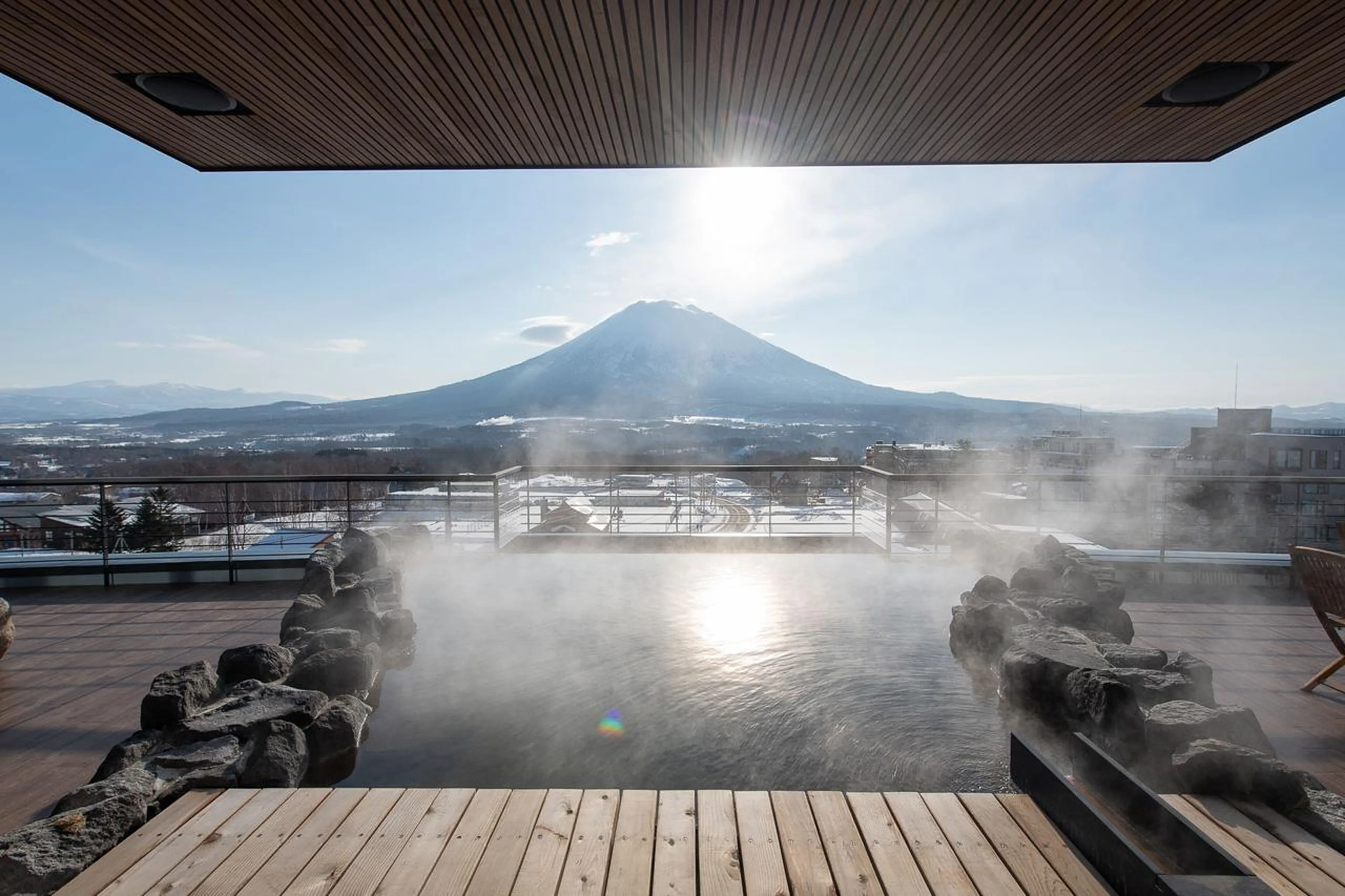 Onsen in luxury chalet in Japan