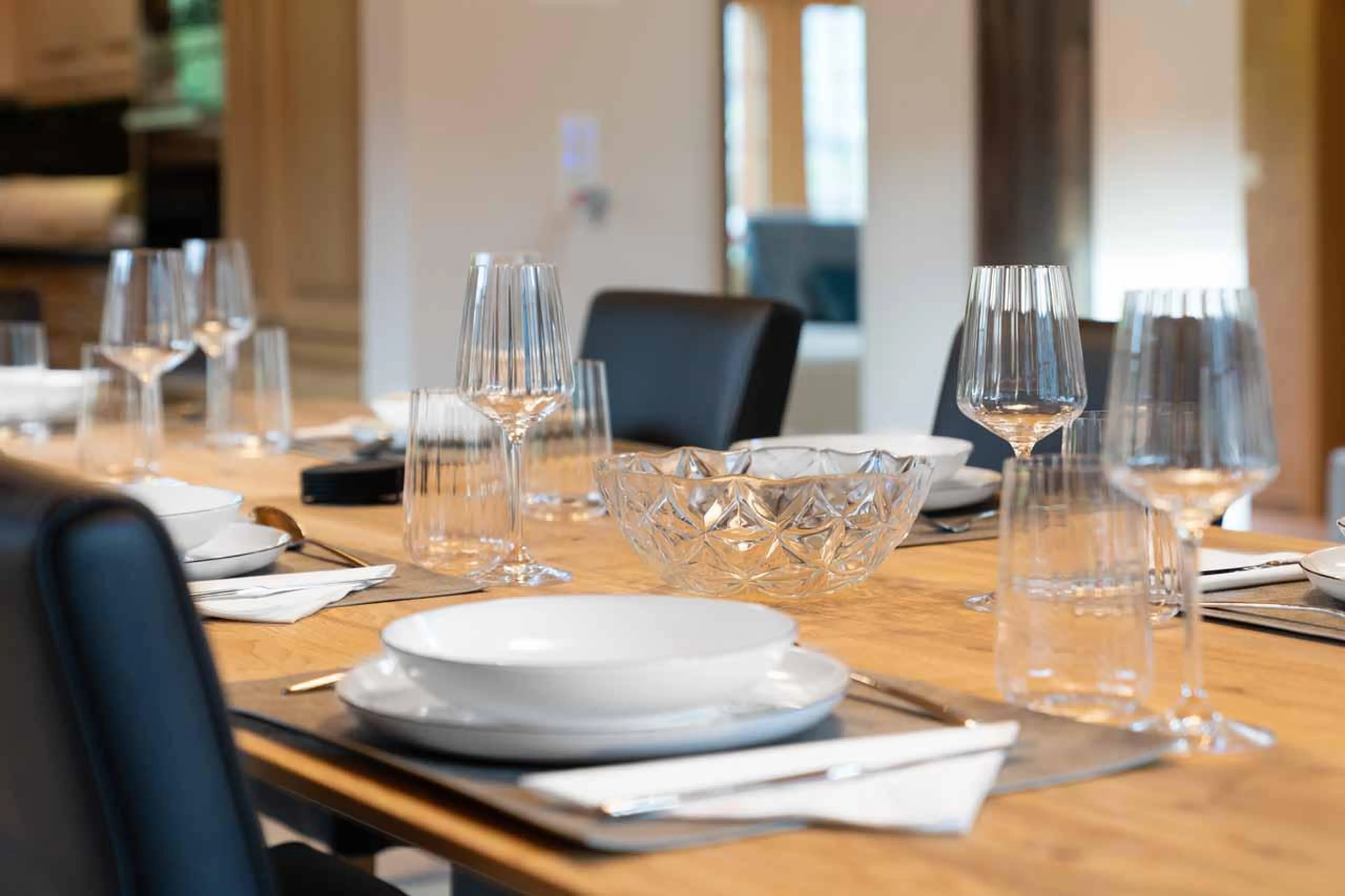 Dining table at Chalet Alia in Grindelwald