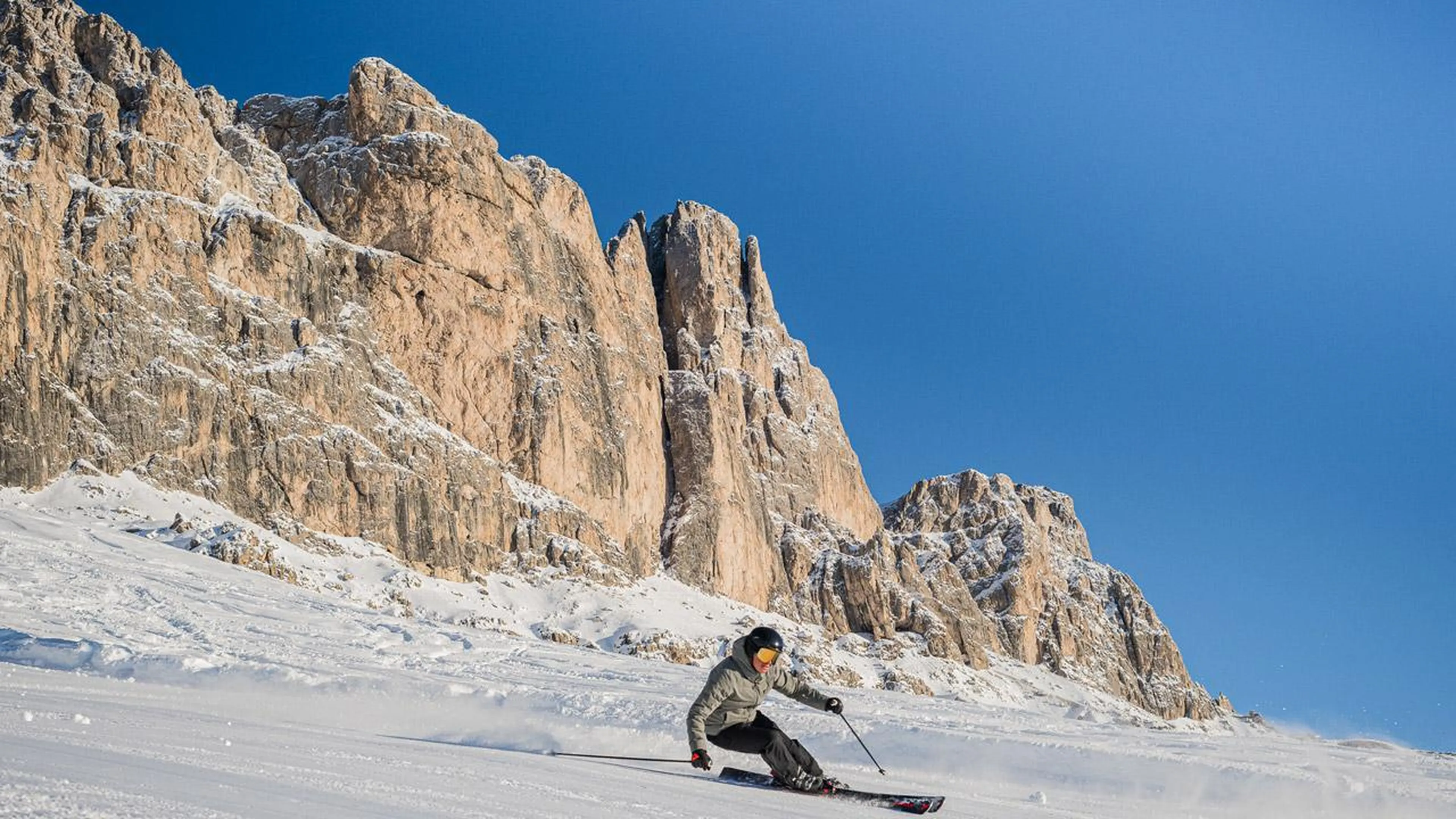 Skiing in the Dolomites