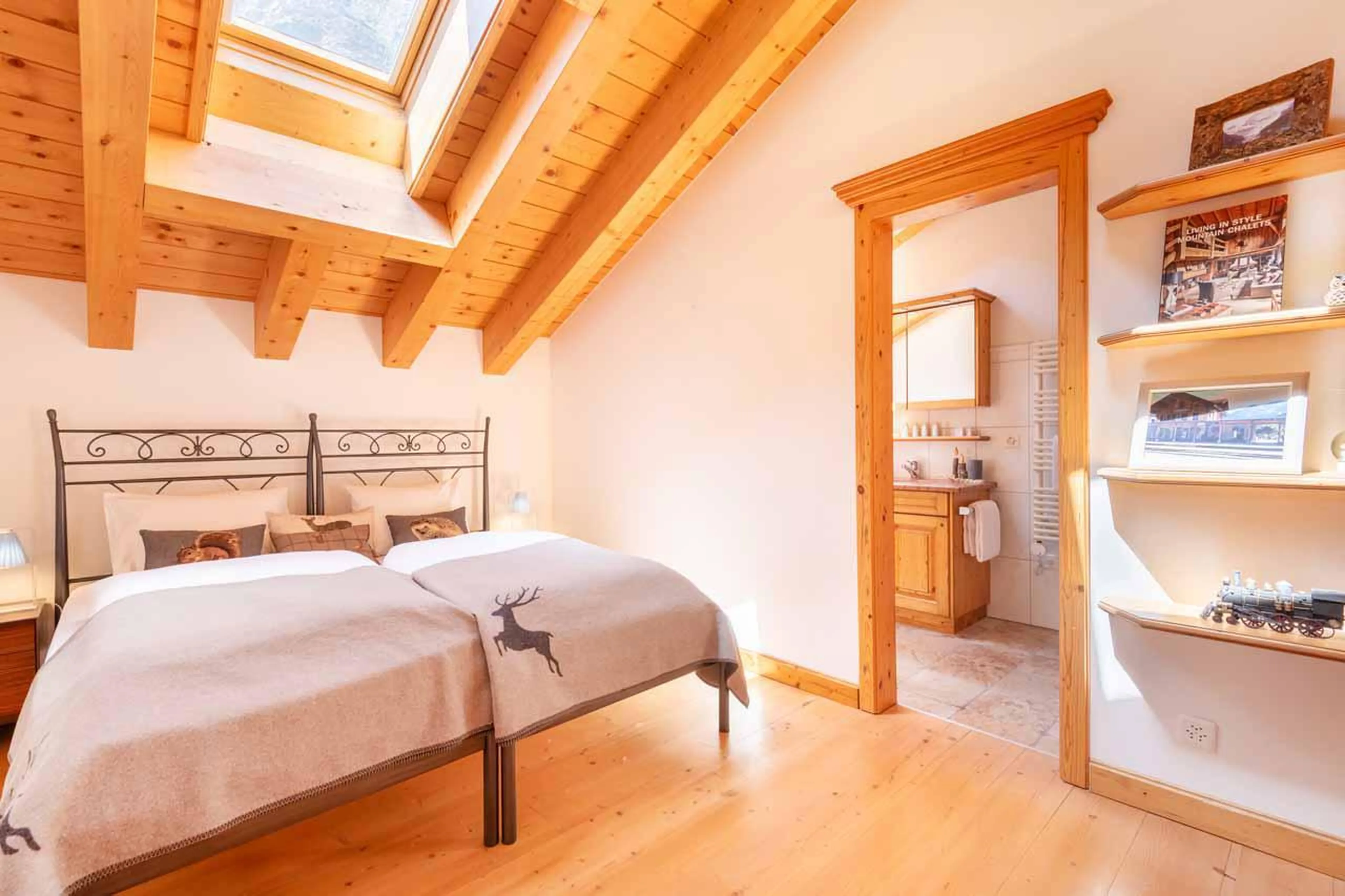 Bedroom four at Penthouse Annyvonne in Zermatt