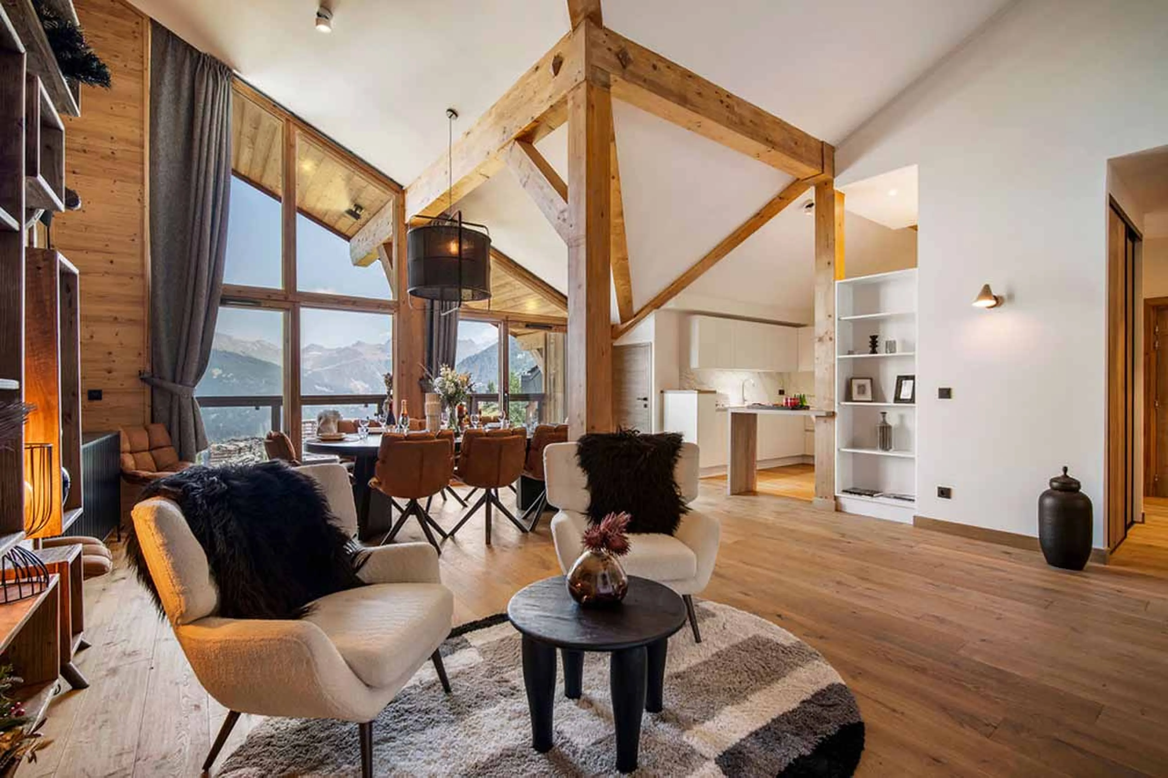 Seating area at Penthouse Astral in Courchevel 1650