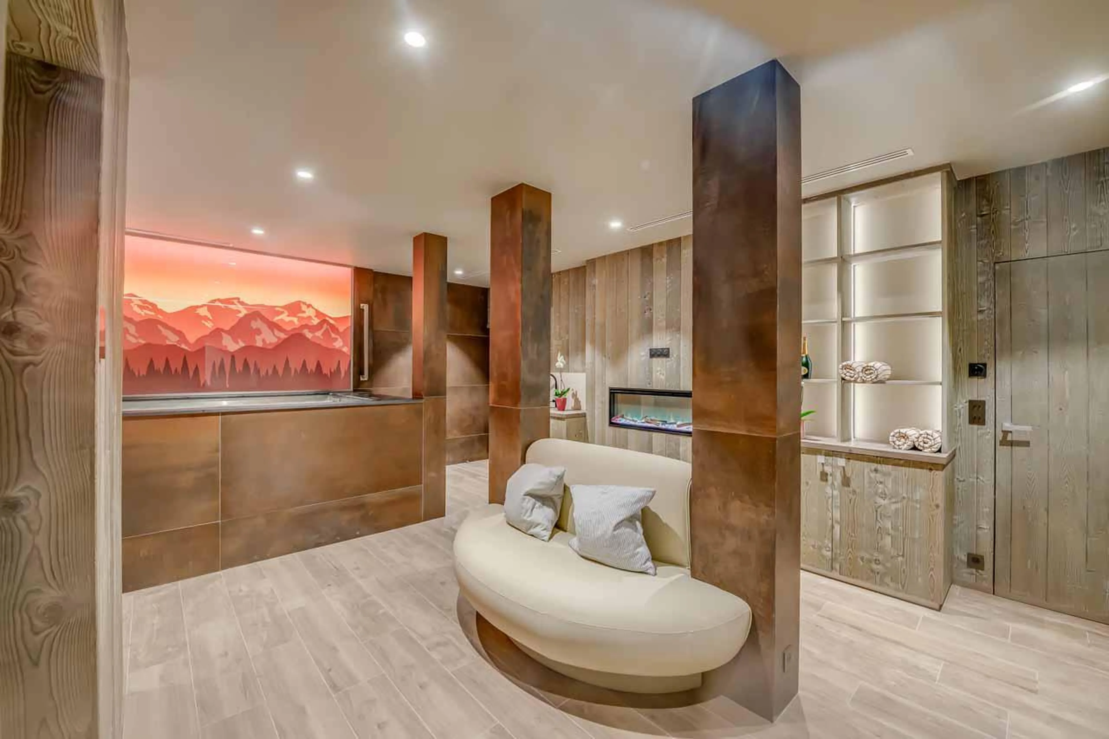 Private serene spa area at Penthouse B in Courchevel 1850