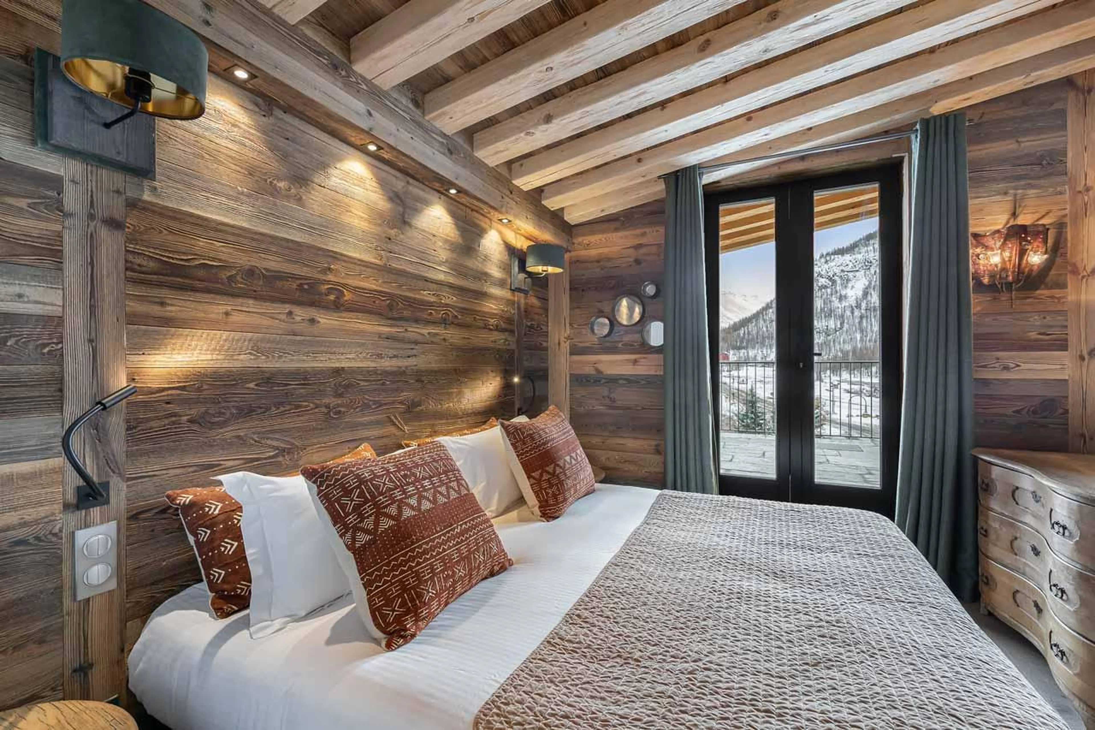 Terrace access in Penthouse Chamois, Val d'Isere