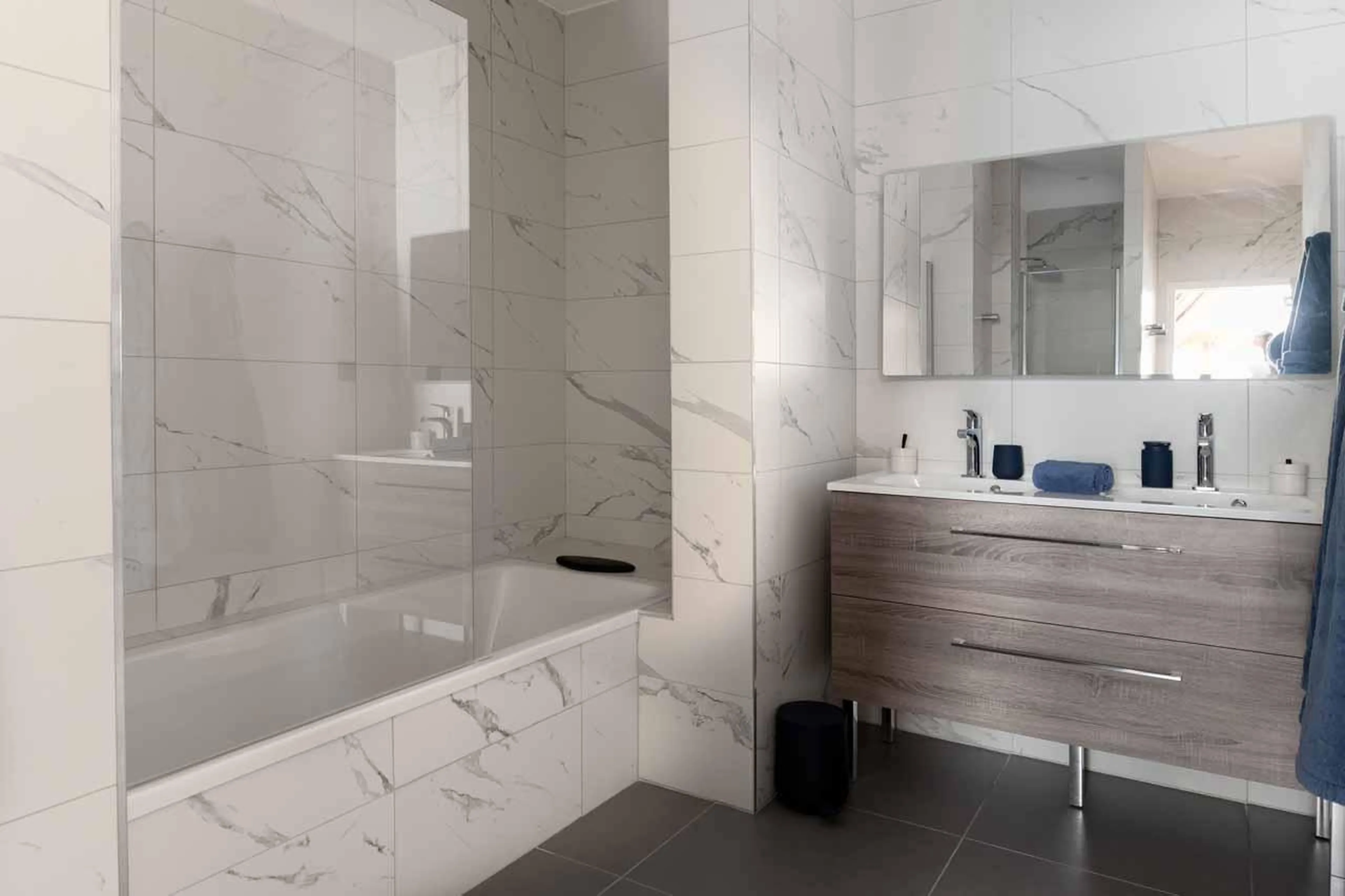 Master bathroom at Penthouse Le Belladone in Courchevel 1650